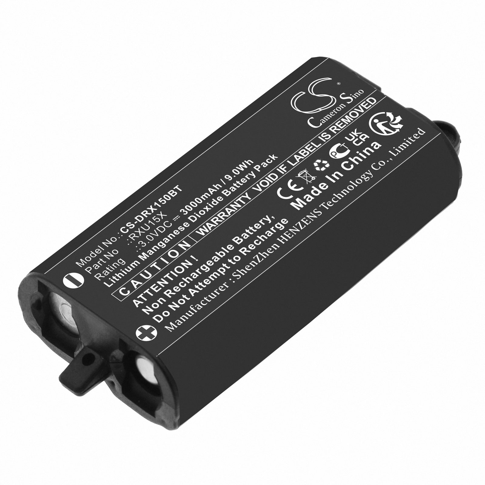 Li-MnO2, Alarm System Battery fits Daitem Sh156ax, 3.0V, 3000mAh Alarm System Cameron Sino Technology Limited