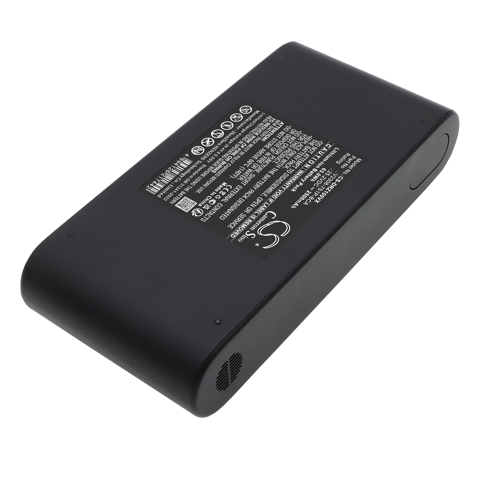 25.2V, Li-ion, 2500mAh, Battery fits Dreame Z10, Z10 Station Cordless Stick Vacuum, 63Wh Vacuum Cameron Sino Technology Limited