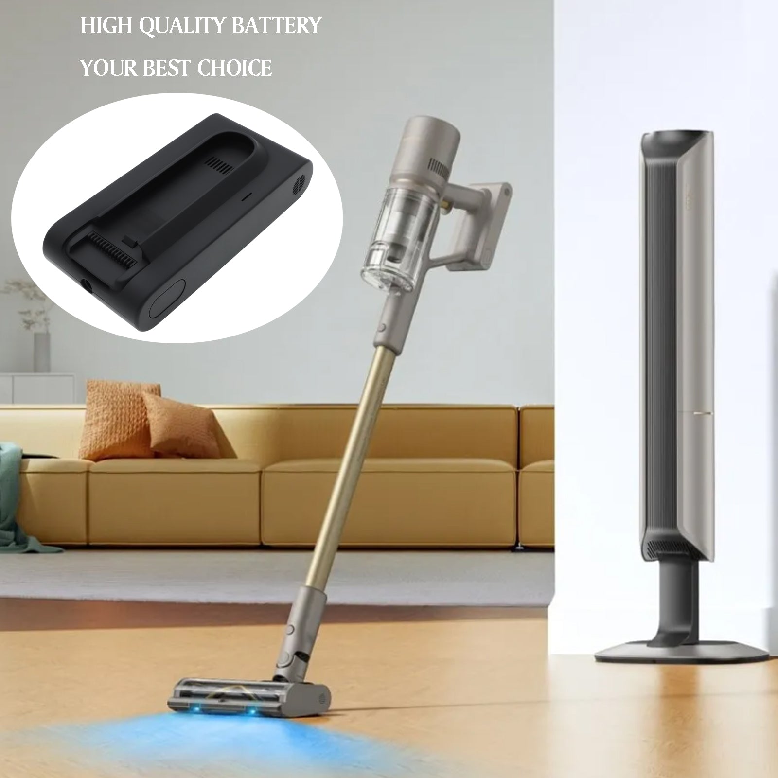 25.2V, Li-ion, 2500mAh, Battery fits Dreame Z10, Z10 Station Cordless Stick Vacuum, 63Wh Vacuum Cameron Sino Technology Limited