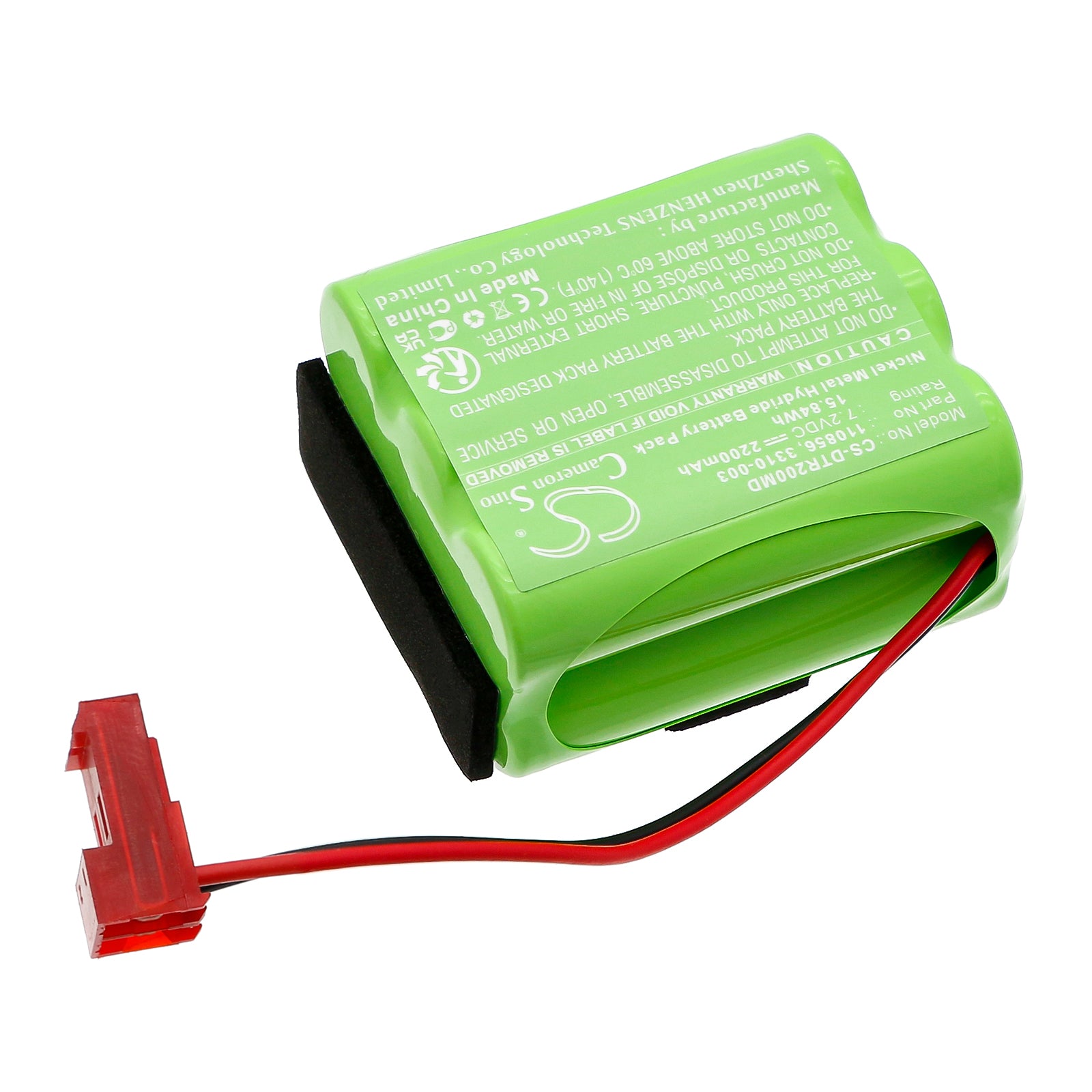 7.2V, Ni-MH, 2200mAh, Battery fits Fluke Oxitest 2000, Oxitest 7 Plus, 15.84Wh Medical Cameron Sino Technology Limited
