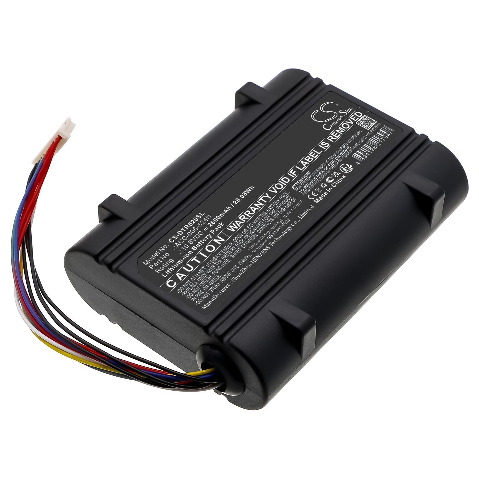 10.8V, Li-ion, 2600mAh, Battery fits DT Research ACC-006-524N, 28.08Wh Tablet Cameron Sino Technology Limited