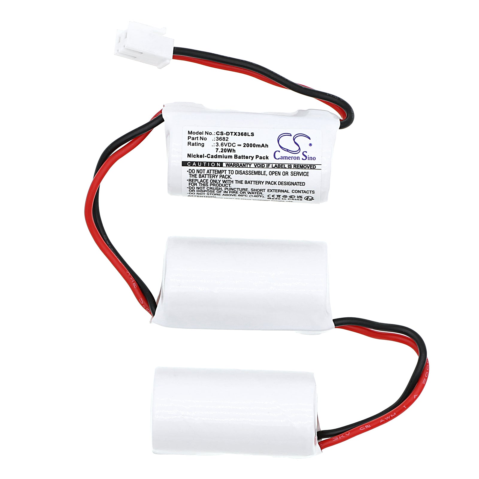 Ni-CD, Emergency Lighting Battery fits Dotlux 3679, Exittop, 3.6V, 2000mAh Emergency Lighting Cameron Sino Technology Limited