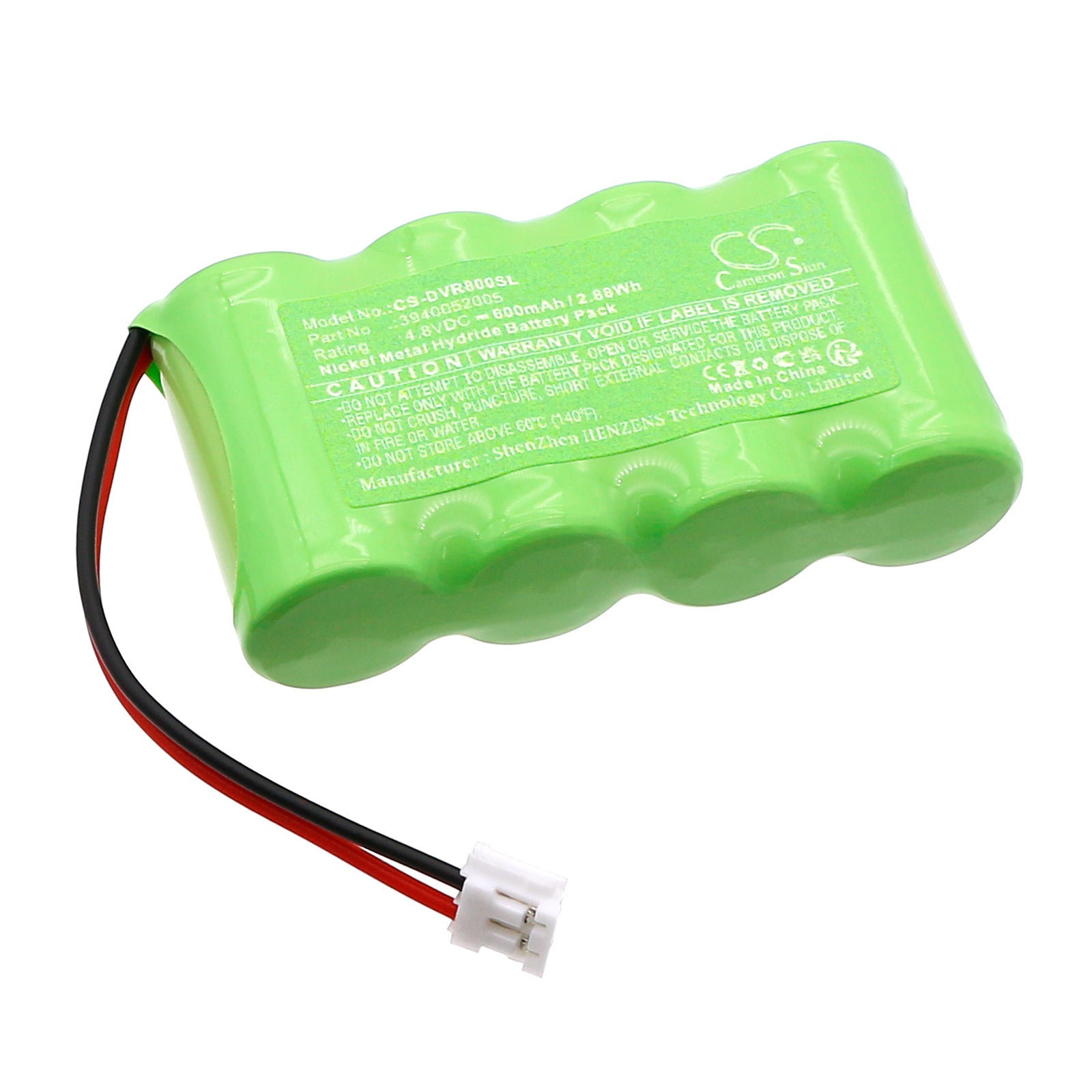 4.8V, Ni-MH, 600mAh, Battery fits Denon RC-8000, 2.88Wh Remote Control Cameron Sino Technology Limited