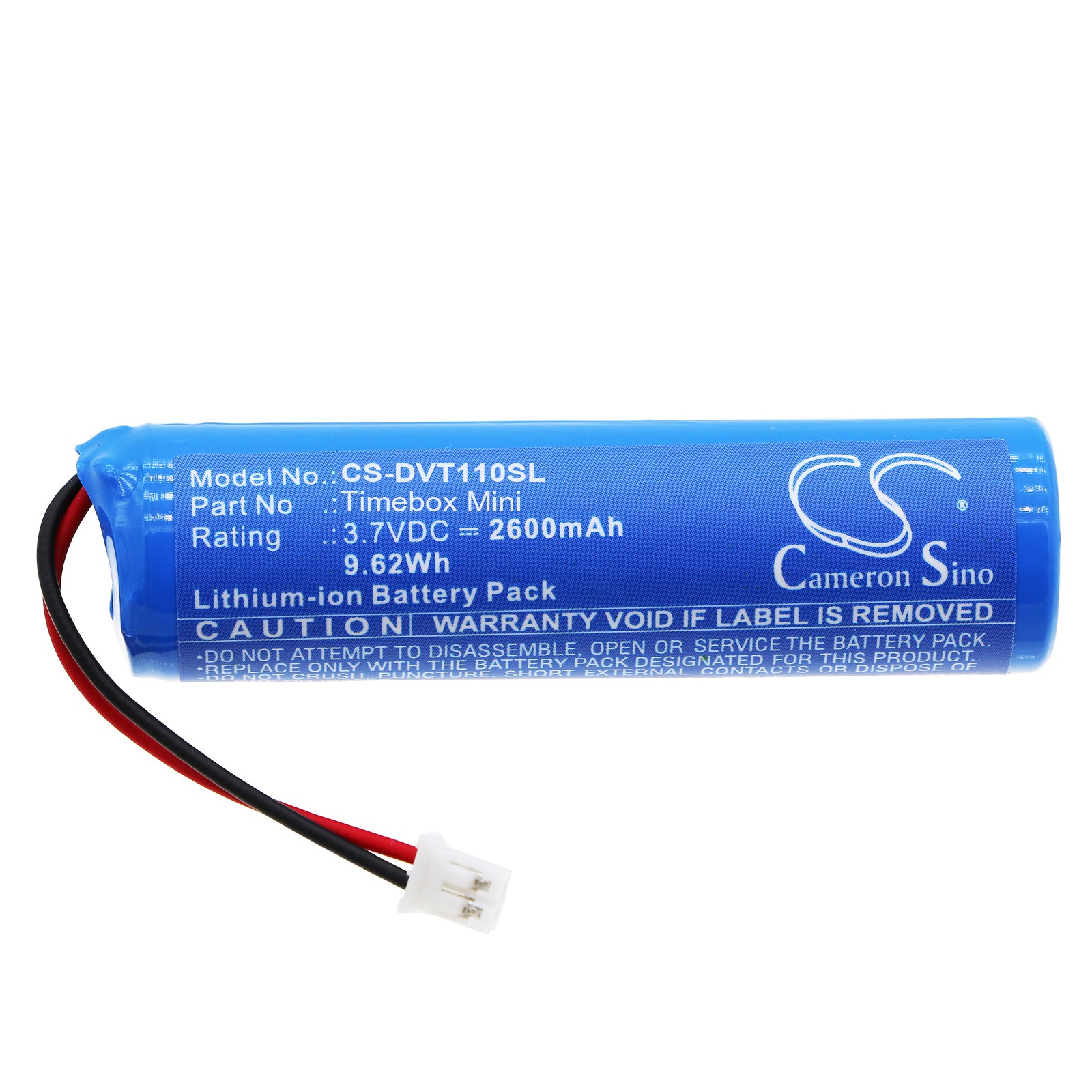 Li-ion, Speaker Battery fits Divoom Timebox Mini, Timebox-mini, 3.7V, 2600mAh Speaker Cameron Sino Technology Limited
