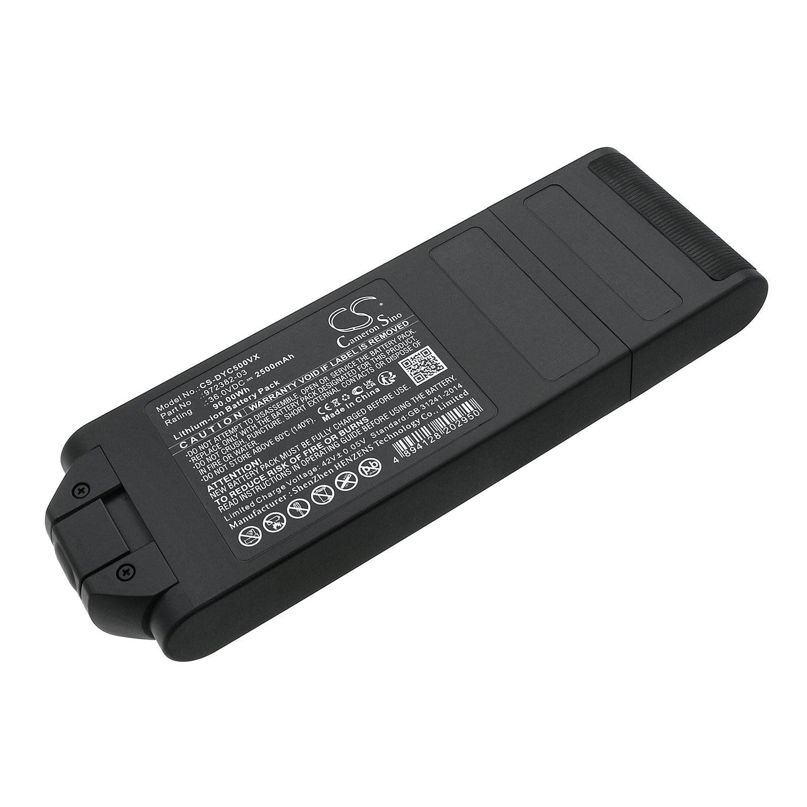 Li-ion, Vacuum Battery fits Dyson Gen 5 Detect Stick Vacuum, Gen 5 Outsize Stick Vacuum, 36.0V, 2500mAh Vacuum Cameron Sino Technology Limited
