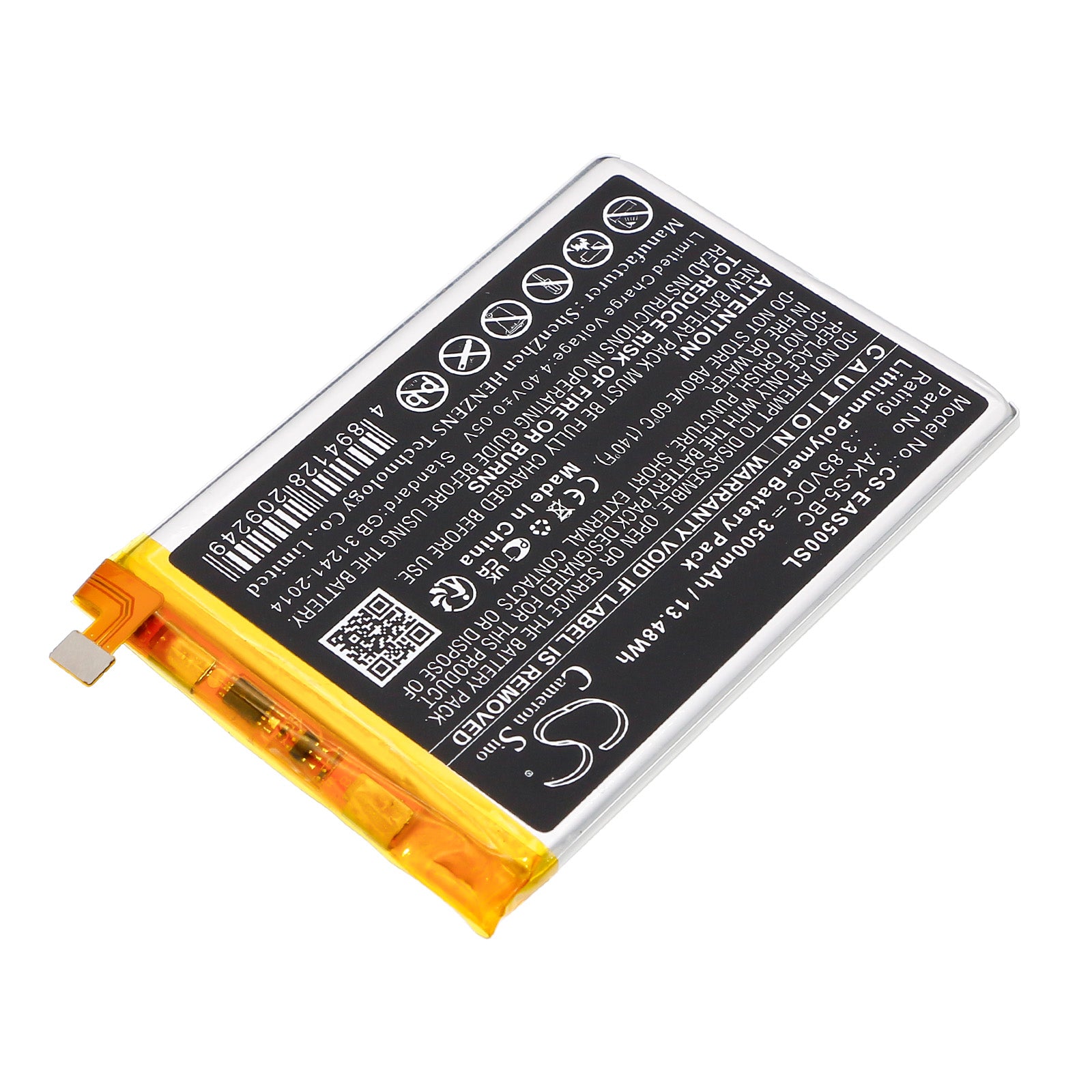 Li-Polymer, Mobile, SmartPhone Battery fits Emporia Ems5, Smart 5, 3.85V, 3500mAh Mobile, SmartPhone Cameron Sino Technology Limited