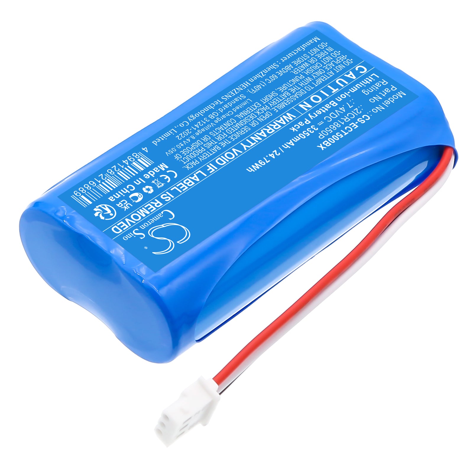 7.4V, Li-ion, 3350mAh, Battery fits Elcom Euro-150TEi, Euro-50TEi, 24.79Wh Cash Register Cameron Sino Technology Limited