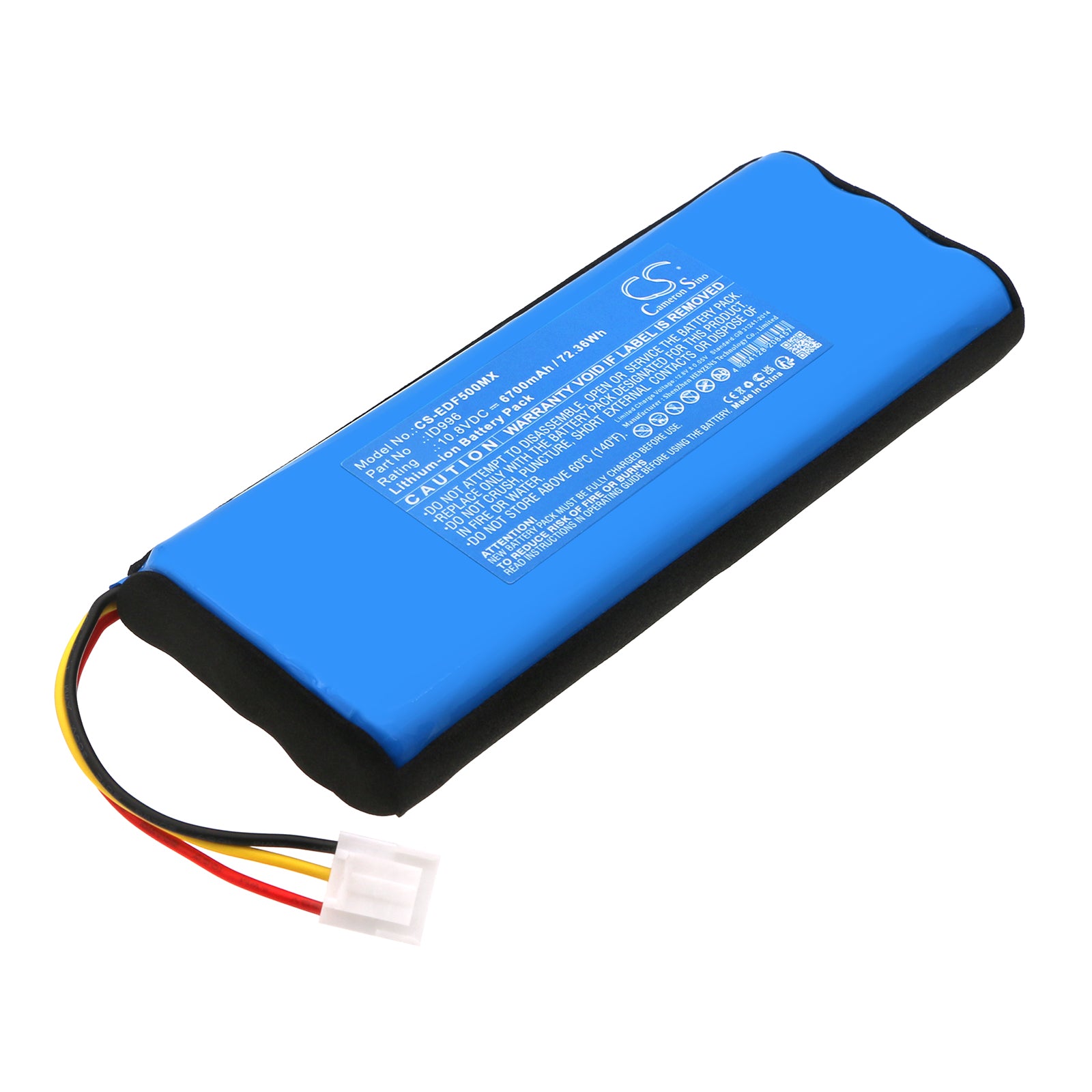 Li-ion, Medical Battery fits Edan F15, X12, 10.8V, 6700mAh Medical Cameron Sino Technology Limited
