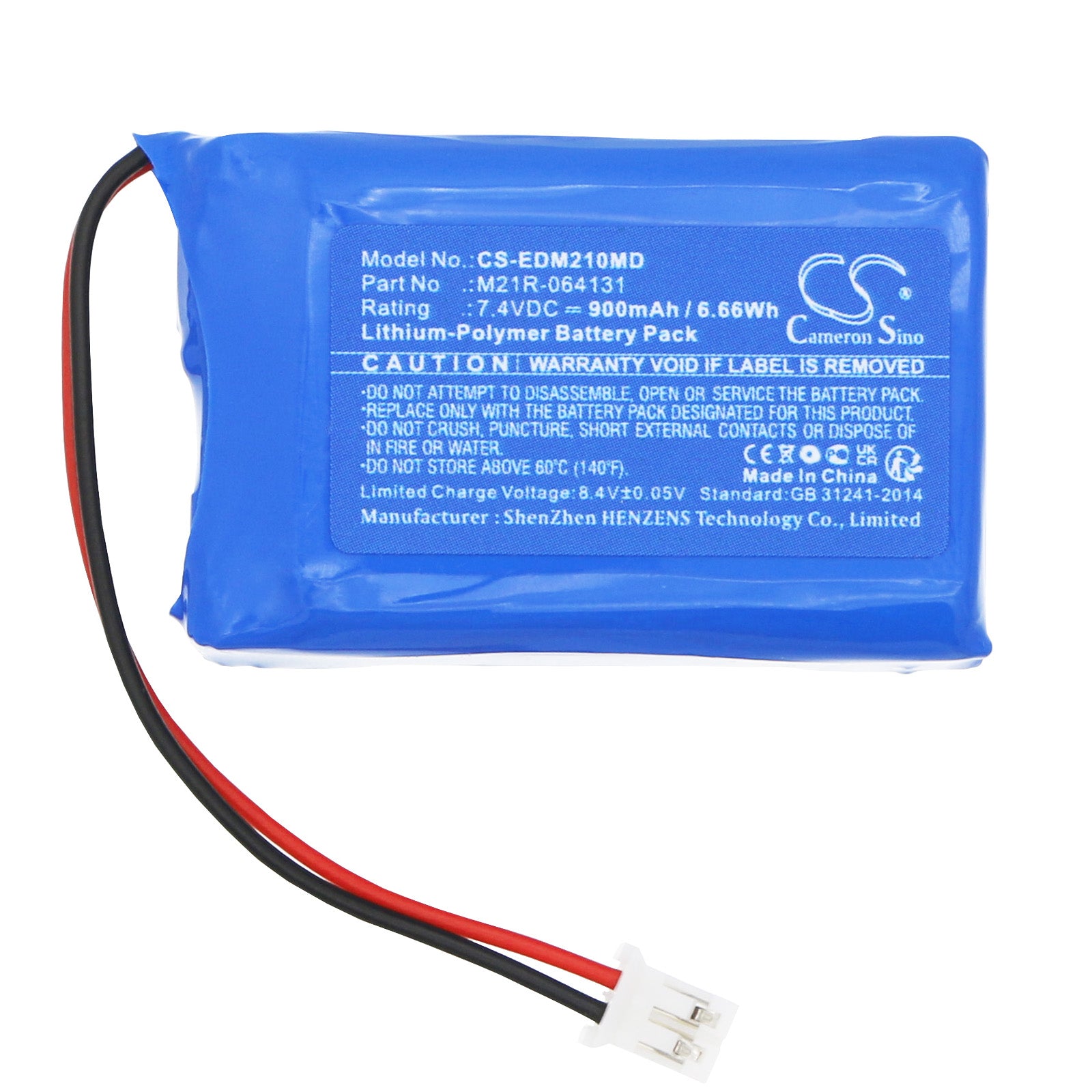 Li-Polymer, Medical Battery fits Edan Pro Ii Doppler, Sonotrax Ii Doppler, 7.4V, 900mAh Medical Cameron Sino Technology Limited