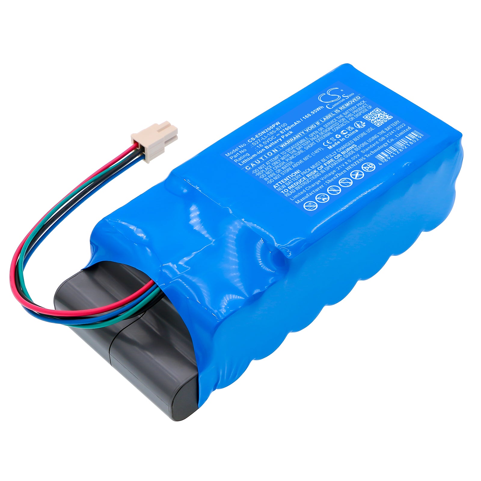 18.5V, Li-ion, 8700mAh, Battery fits Ecovacs GOAT G1-2000, MPB13, 160.95Wh Lawn Mowers Cameron Sino Technology Limited