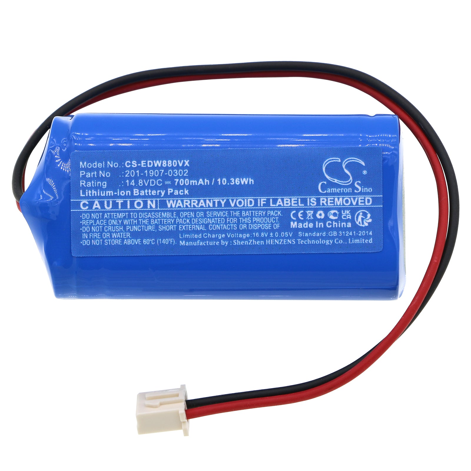 Li-ion, Vacuum Battery fits Ecovacs W880, Winbot 880, 14.8V, 700mAh Vacuum Cameron Sino Technology Limited