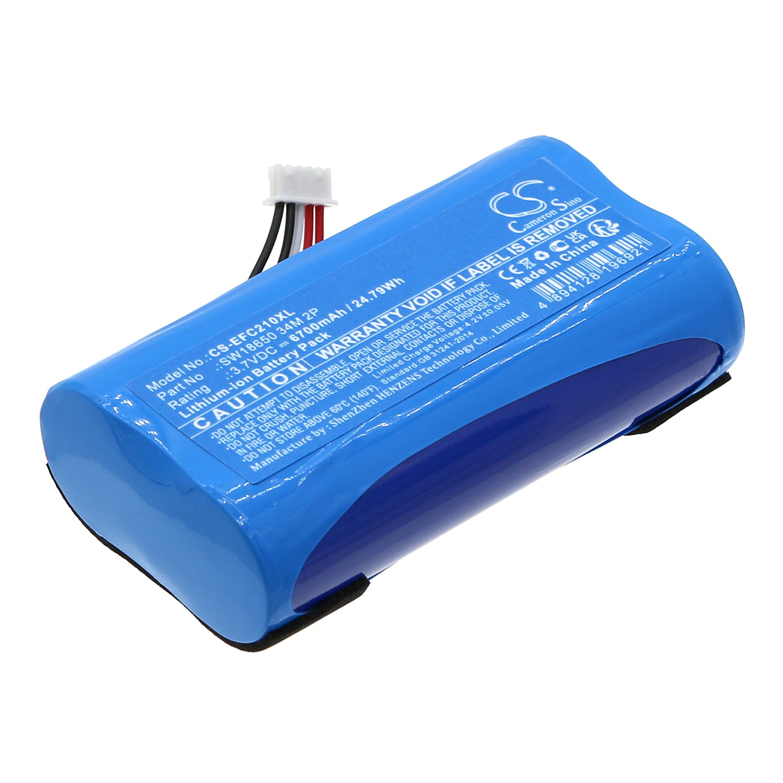 Li-ion, Home Security Camera Battery fits Eufy 2c Pro Indoor Camera, 2c Wireless Door Camera, 3.7V, 6700mAh Home Security Camera Cameron Sino Technology Limited
