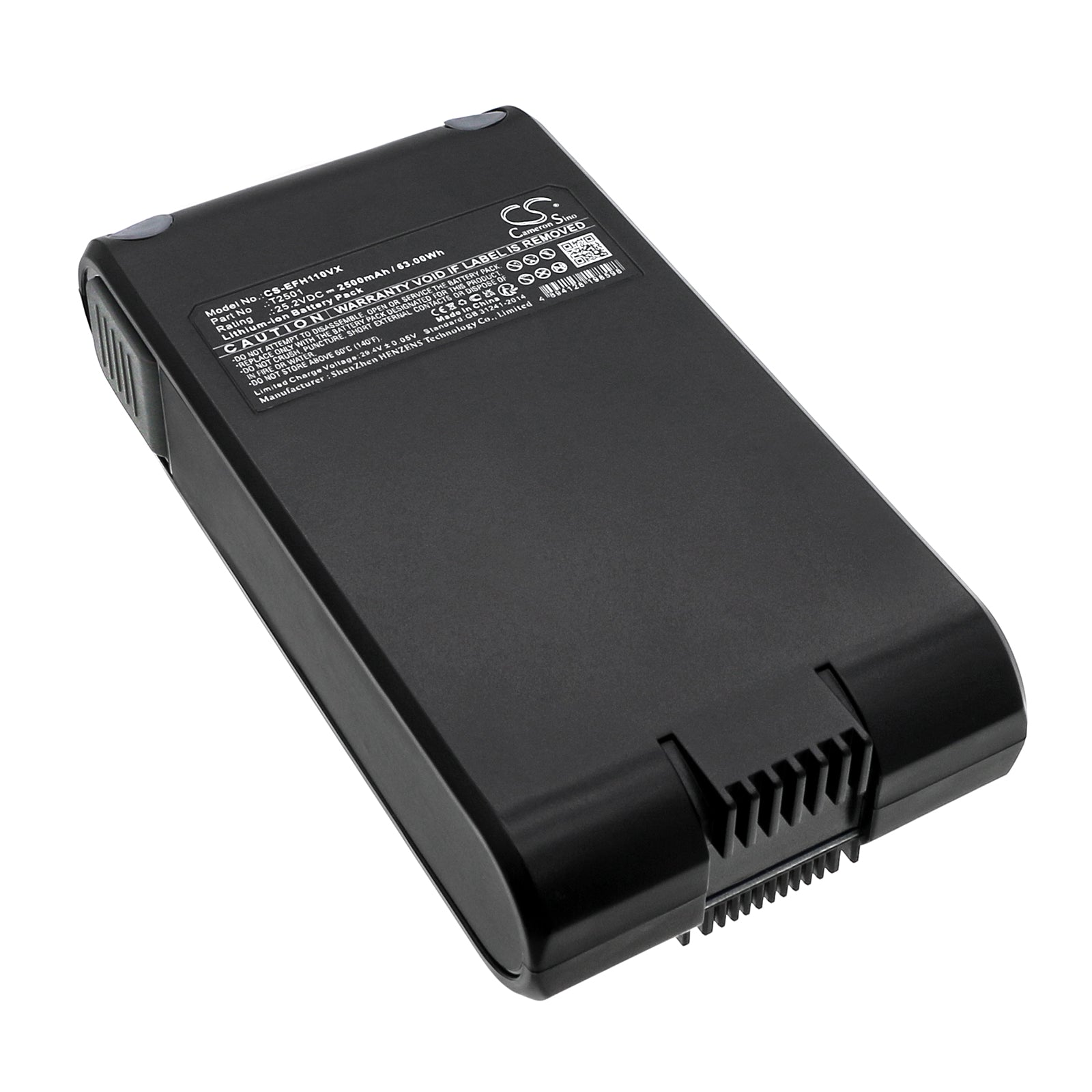 Li-ion, Vacuum Battery fits Vistefly Vc-1819a, Eufy Homevac S11 Go, 25.2V, 2500mAh Vacuum Cameron Sino Technology Limited