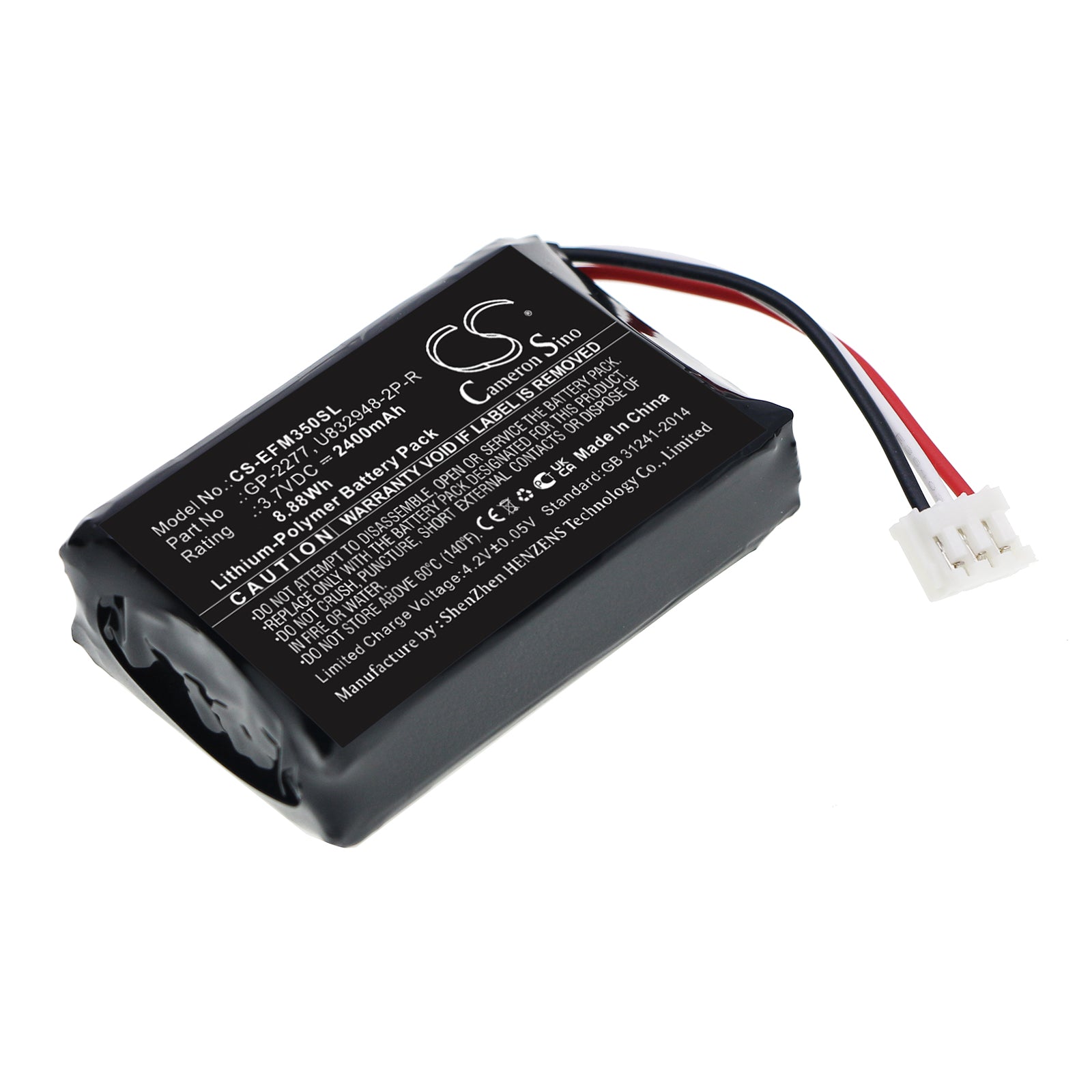 Li-Polymer, Equipment, Survey, Test Battery fits Exfo Ppm-350d, Ppm-350d Pon Power Meter, 3.7V, 2400mAh Equipment, Survey, Test Cameron Sino Technology Limited