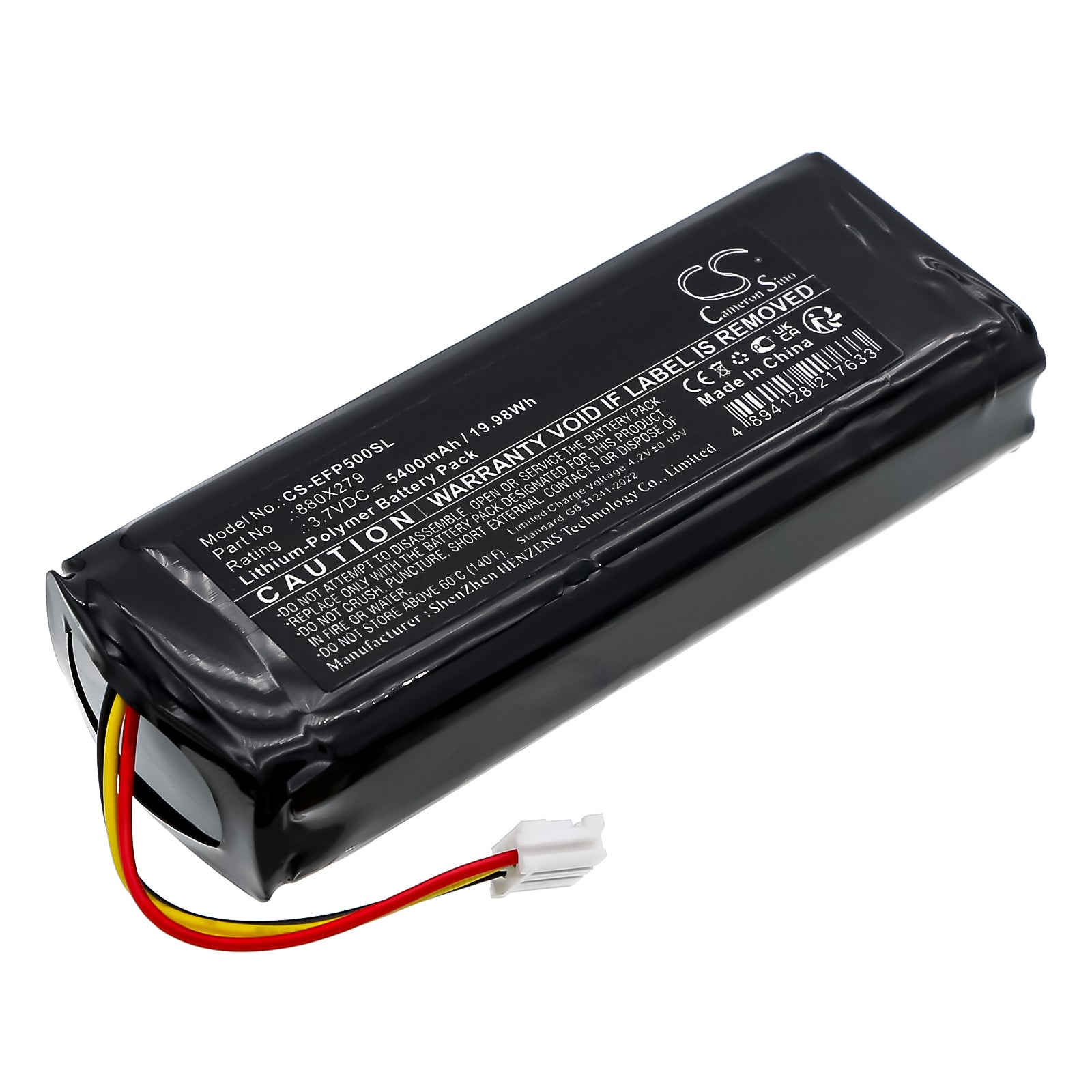 3.7V, Li-Polymer, 5400mAh, Battery fits EXFO FIP-500 fiber inspection scope, FIP-500-KIT-1, 19.98Wh Equipment, Survey, Test Cameron Sino Technology Limited