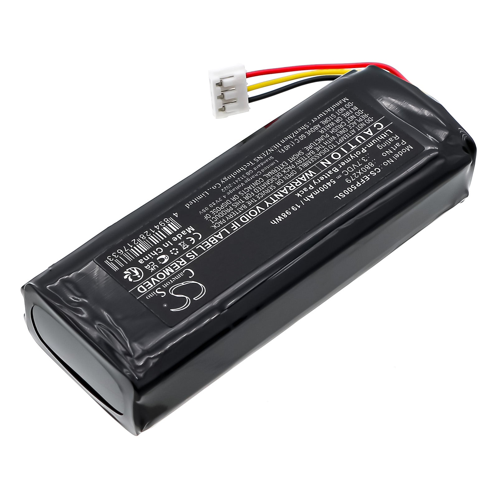 3.7V, Li-Polymer, 5400mAh, Battery fits EXFO FIP-500 fiber inspection scope, FIP-500-KIT-1, 19.98Wh Equipment, Survey, Test Cameron Sino Technology Limited