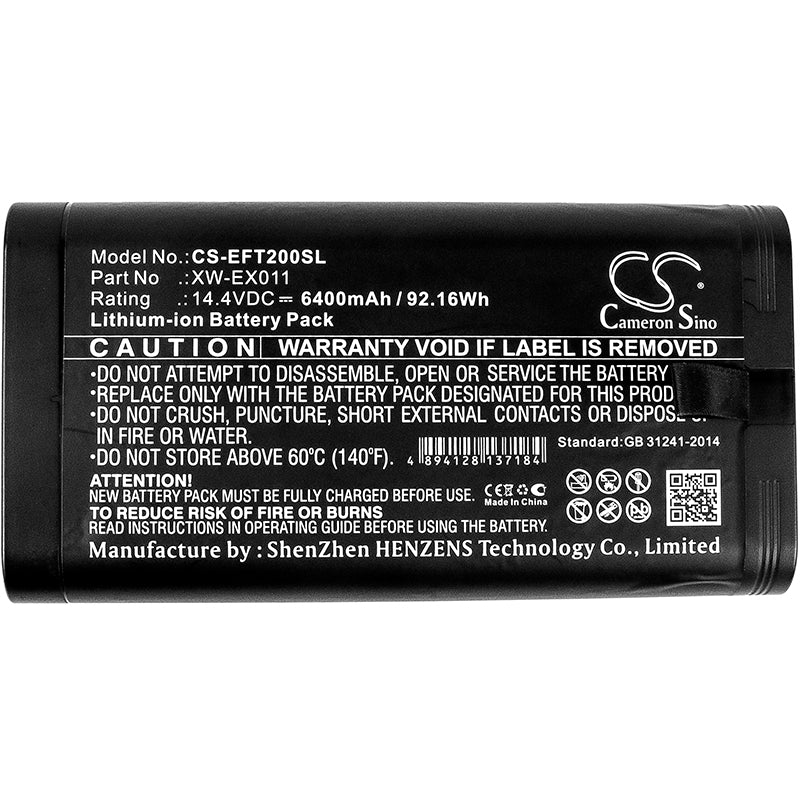14.4V, Li-ion, 6400mAh, Battery fits Polymerase Chain Reaction (PCR) Instrument, 92.16Wh Equipment, Survey, Test Cameron Sino Technology Limited