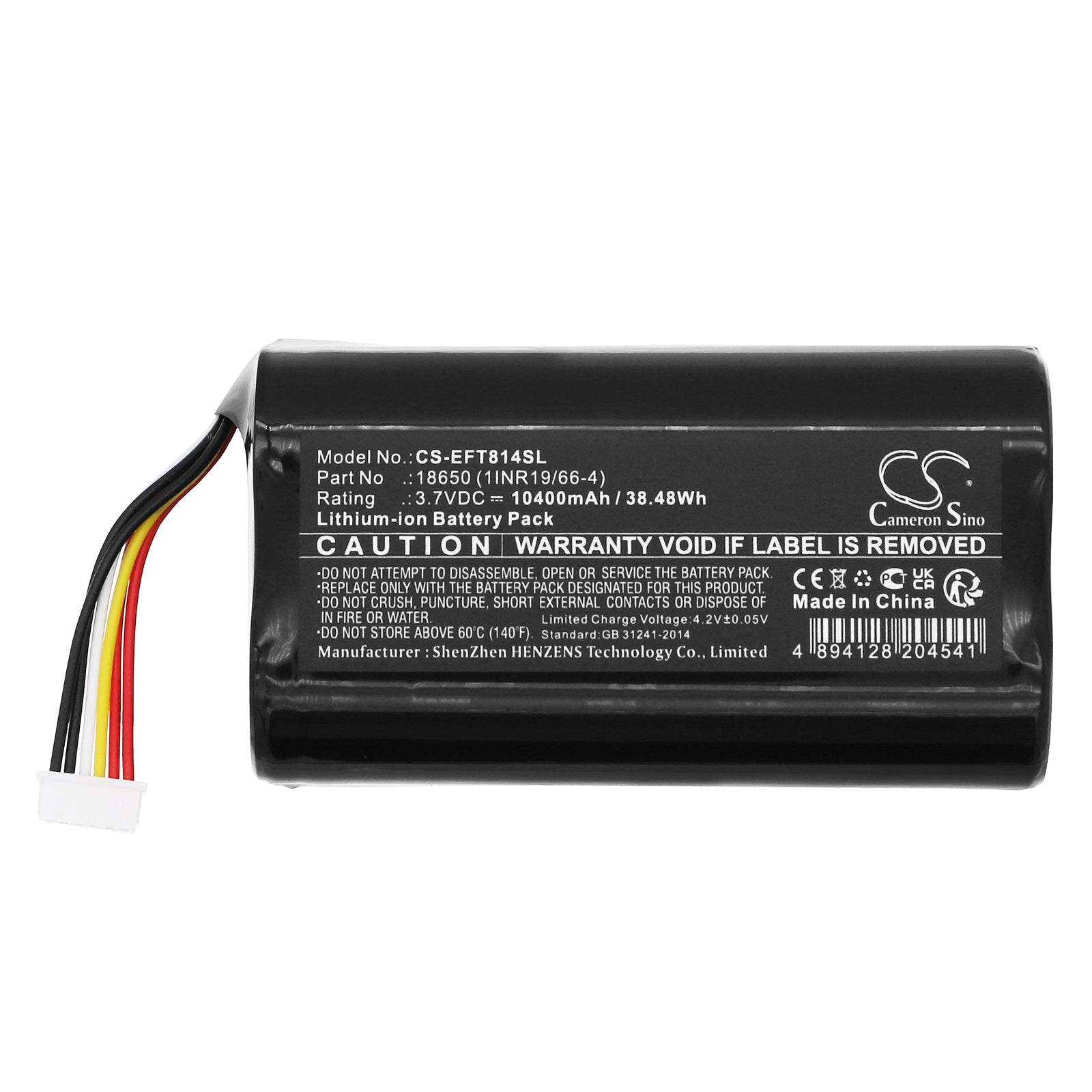 Li-ion, Home Security Camera Battery fits Eufy Cam 2 Pro, T8140r, 3.7V, 10400mAh Home Security Camera Cameron Sino Technology Limited