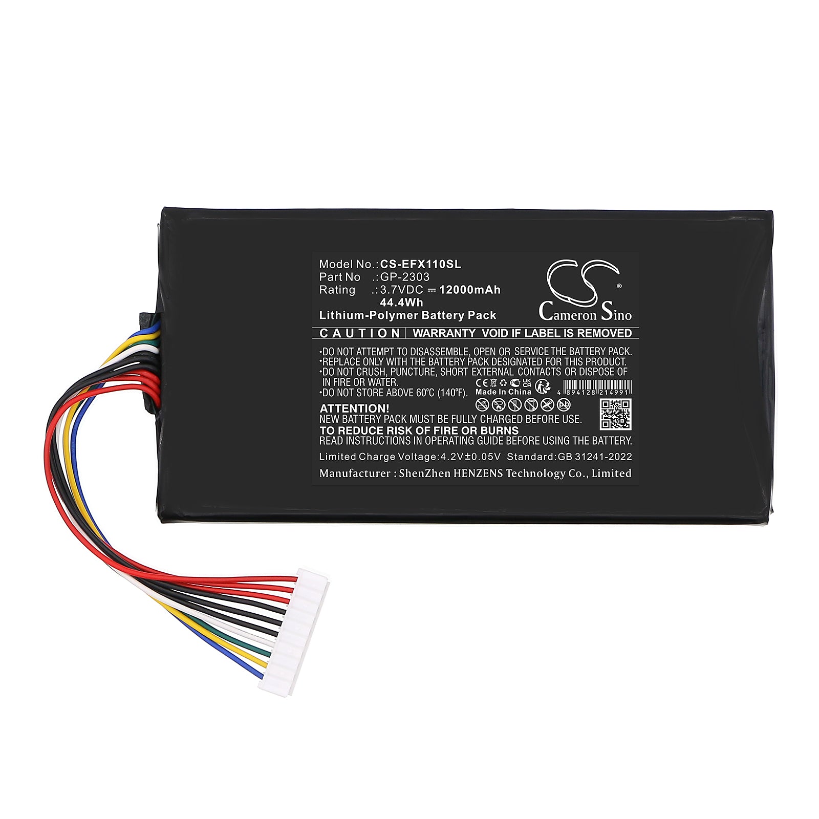 3.7V, Li-Polymer, 12000mAh, Battery fits EXFO EX10 10G Ethernet Tester, 44.4Wh Equipment, Survey, Test Cameron Sino Technology Limited