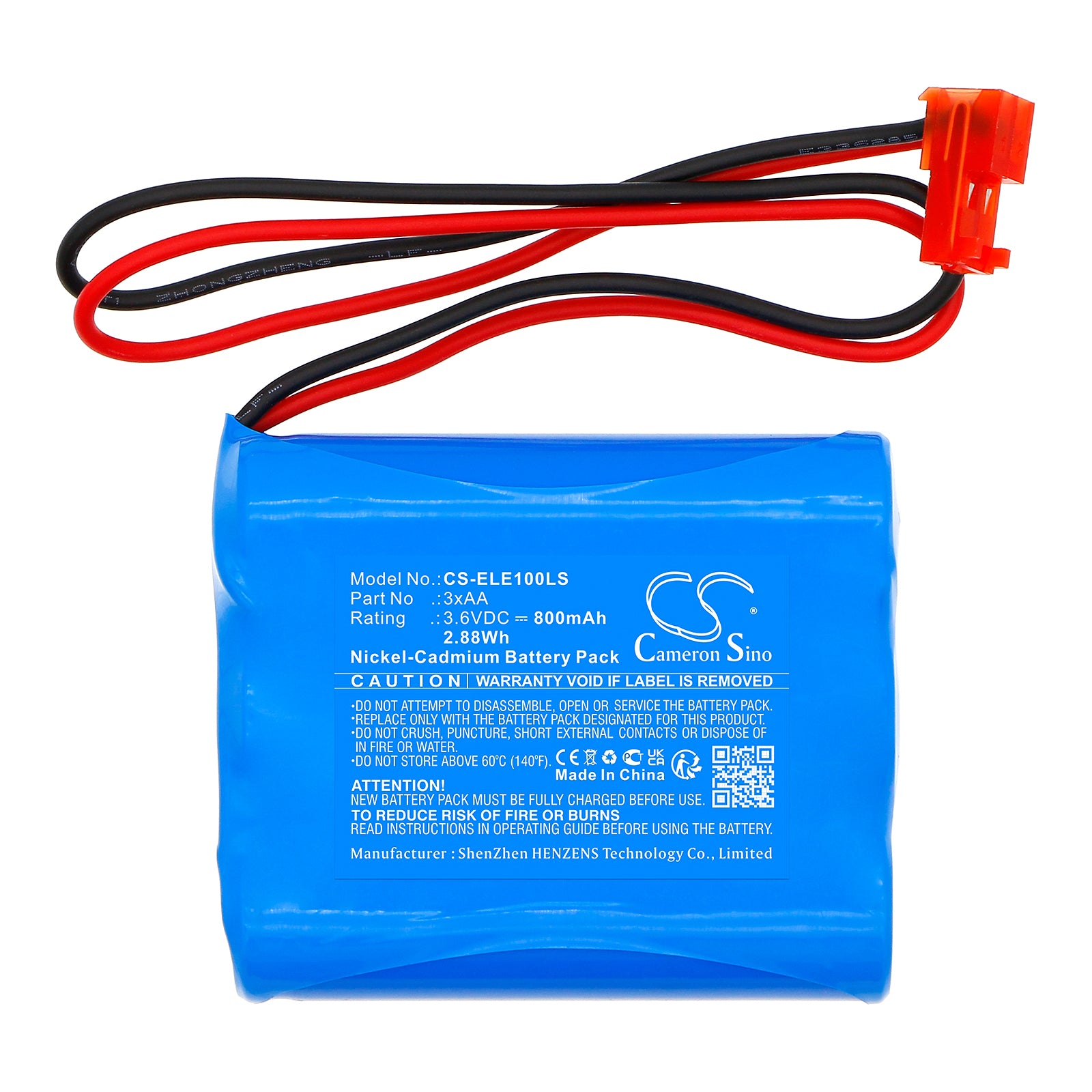 Ni-CD, Emergency Lighting Battery fits Elxteu Best Lighting Emergency Exit S, 3.6V, 800mAh Emergency Lighting Cameron Sino Technology Limited