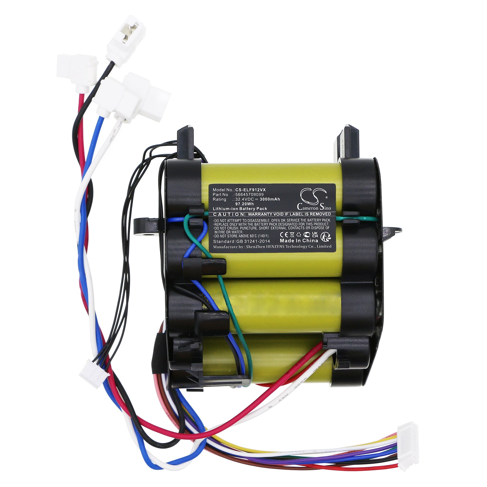Li-ion, Vacuum Battery fits Electrolux Pf91, Pf91-alrp, 32.4V, 3000mAh Vacuum Cameron Sino Technology Limited