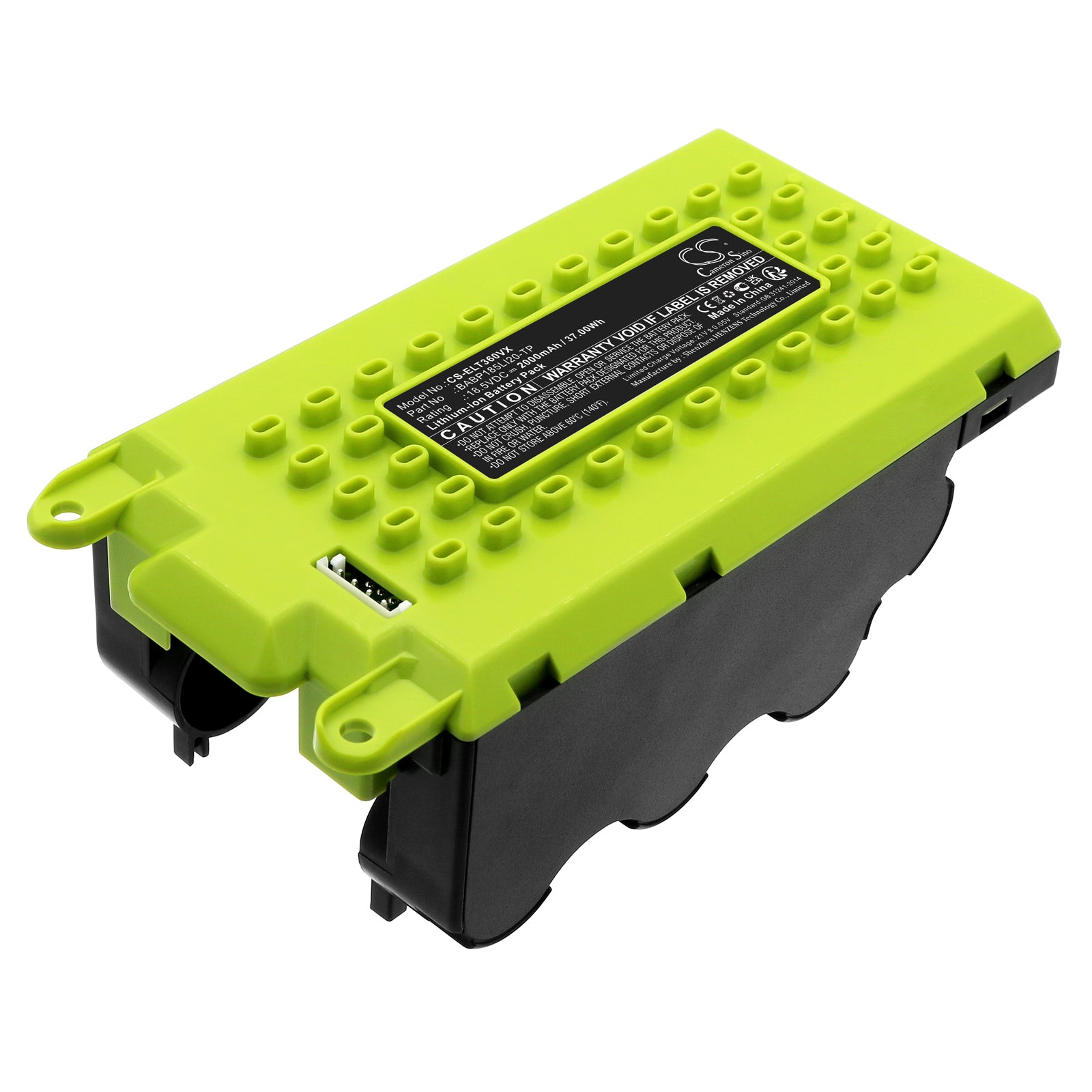 Li-ion, Vacuum Battery fits Electrolux Erg36, Es31c183db, 18.5V, 2500mAh Vacuum Cameron Sino Technology Limited