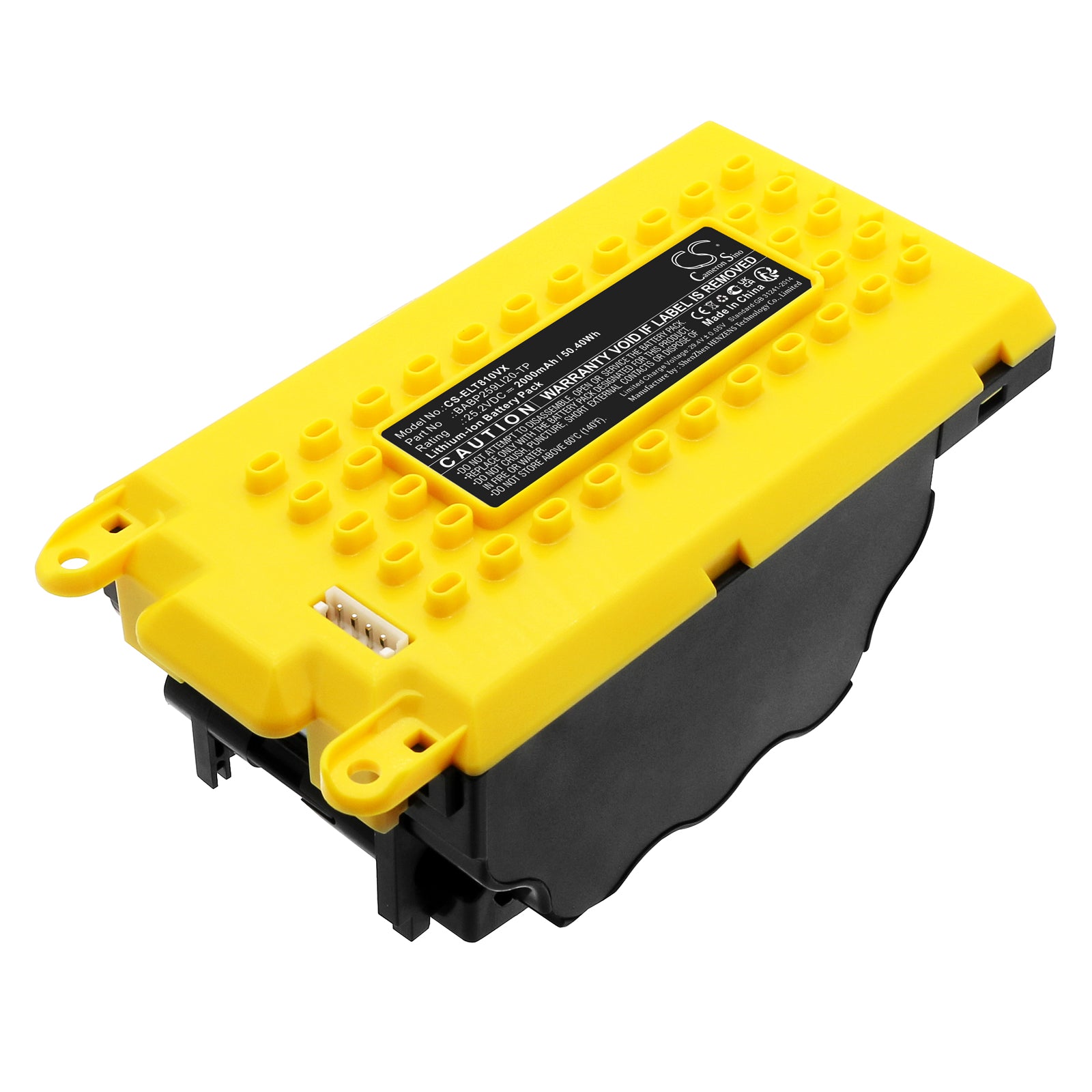 Li-ion, Vacuum Battery fits Electrolux 90027767300, 90027767500, 25.2V, 2500mAh Vacuum Cameron Sino Technology Limited