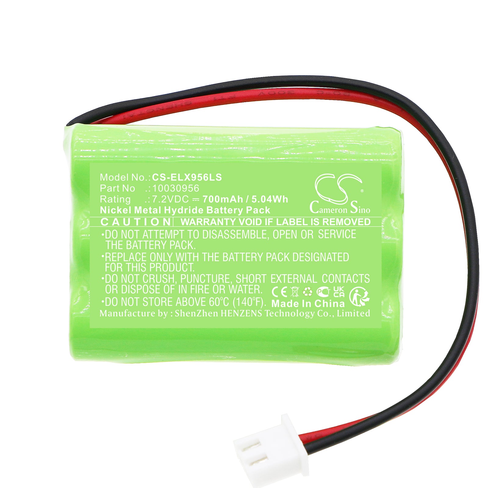 Ni-MH, Emergency Lighting Battery fits Esylux Sc/c, Slc, 7.2V, 700mAh Emergency Lighting Cameron Sino Technology Limited