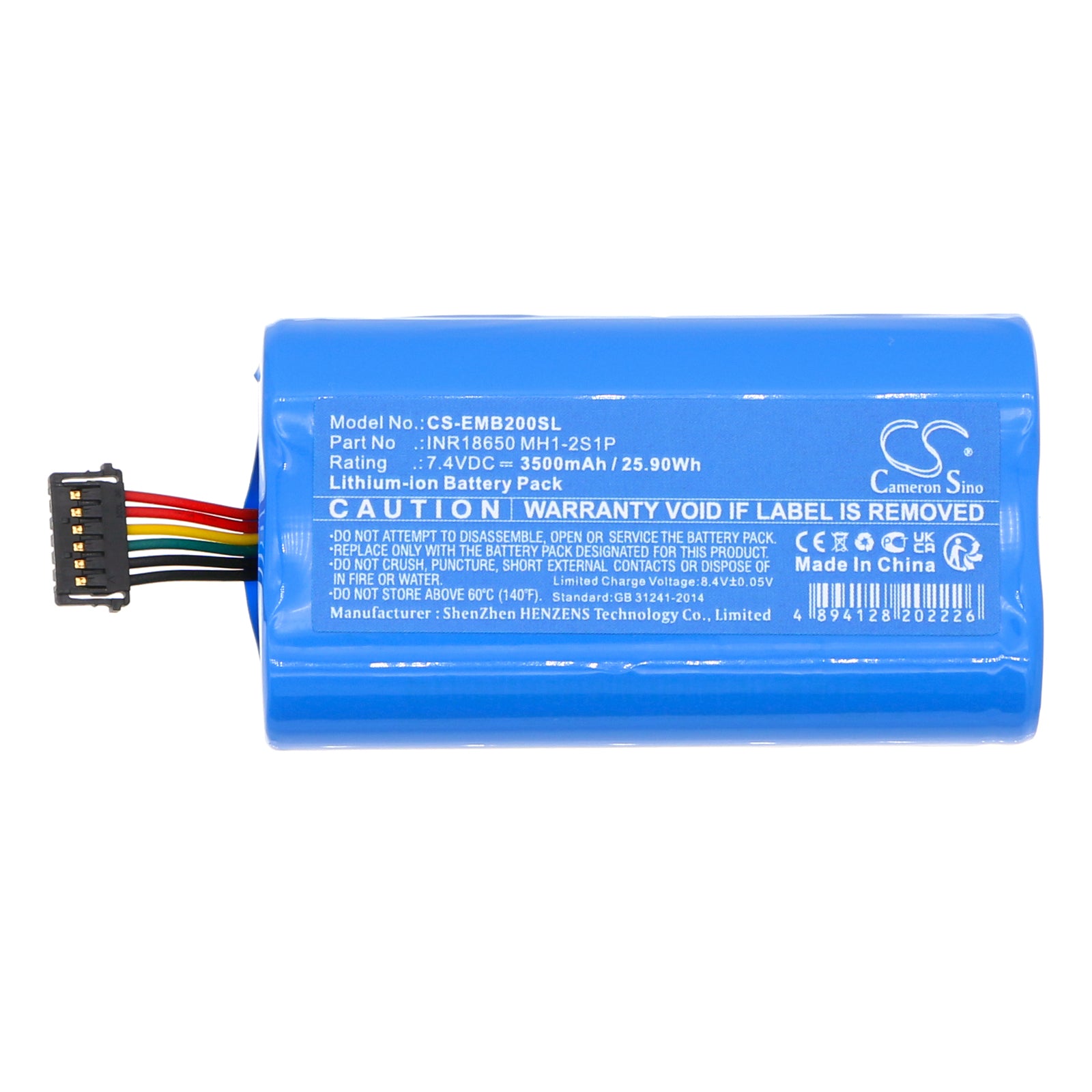 Li-ion, Smart Mugs Battery fits Ember Mug 2, 7.4V, 3500mAh Smart Mugs Cameron Sino Technology Limited
