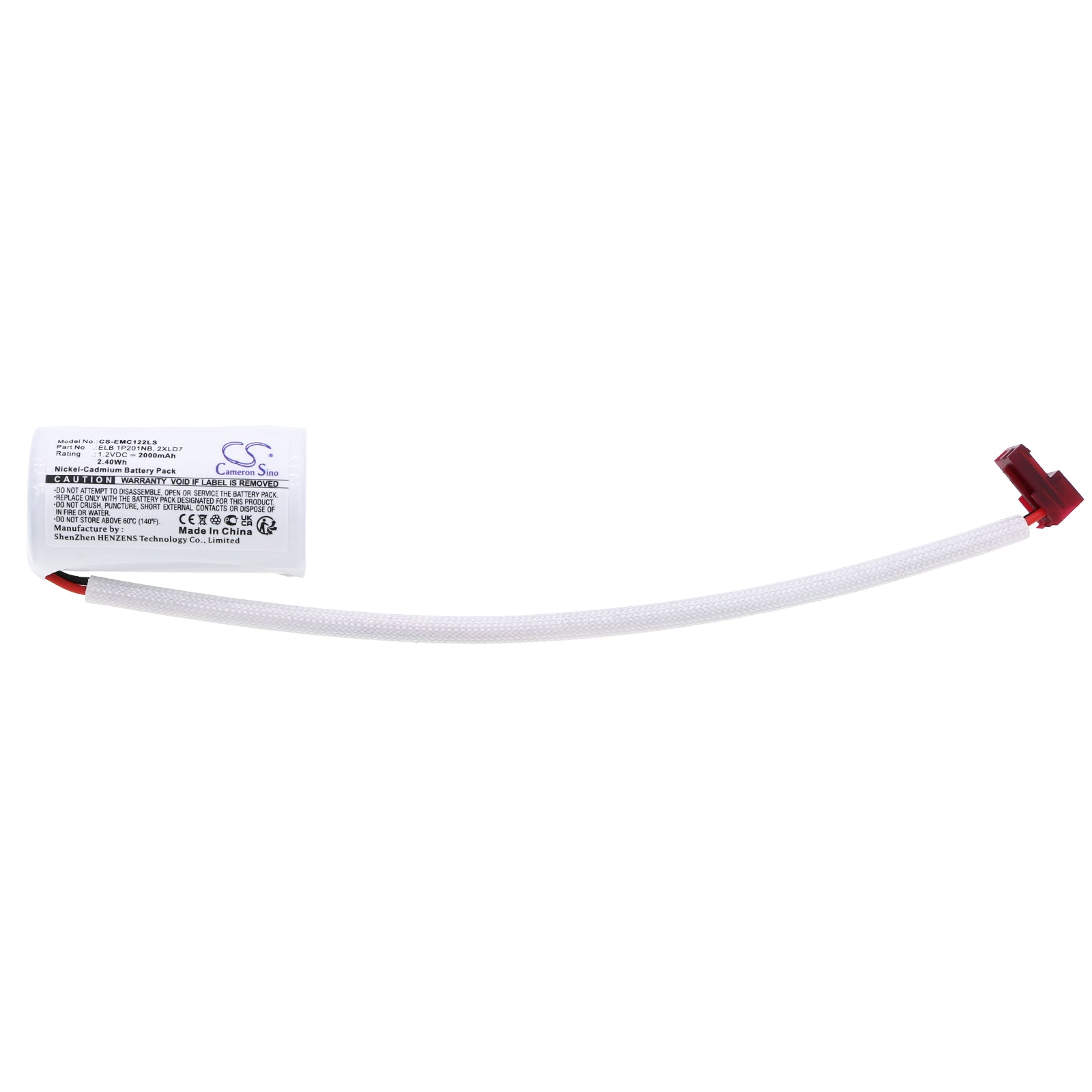 Ni-CD, Emergency Lighting Battery fits Lithonia Lqc 1 R El N, Lqc W 2 R El N, 1.2V, 2000mAh Emergency Lighting Cameron Sino Technology Limited