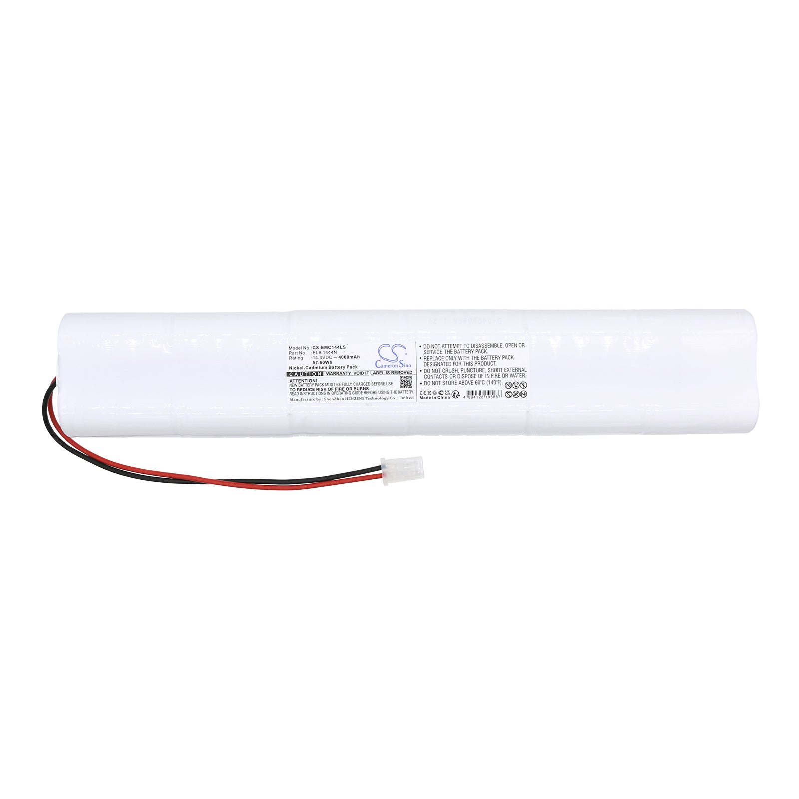Ni-CD, Emergency Lighting Battery fits Lithonia Elb 1444n, 14.4V, 4000mAh Emergency Lighting Cameron Sino Technology Limited