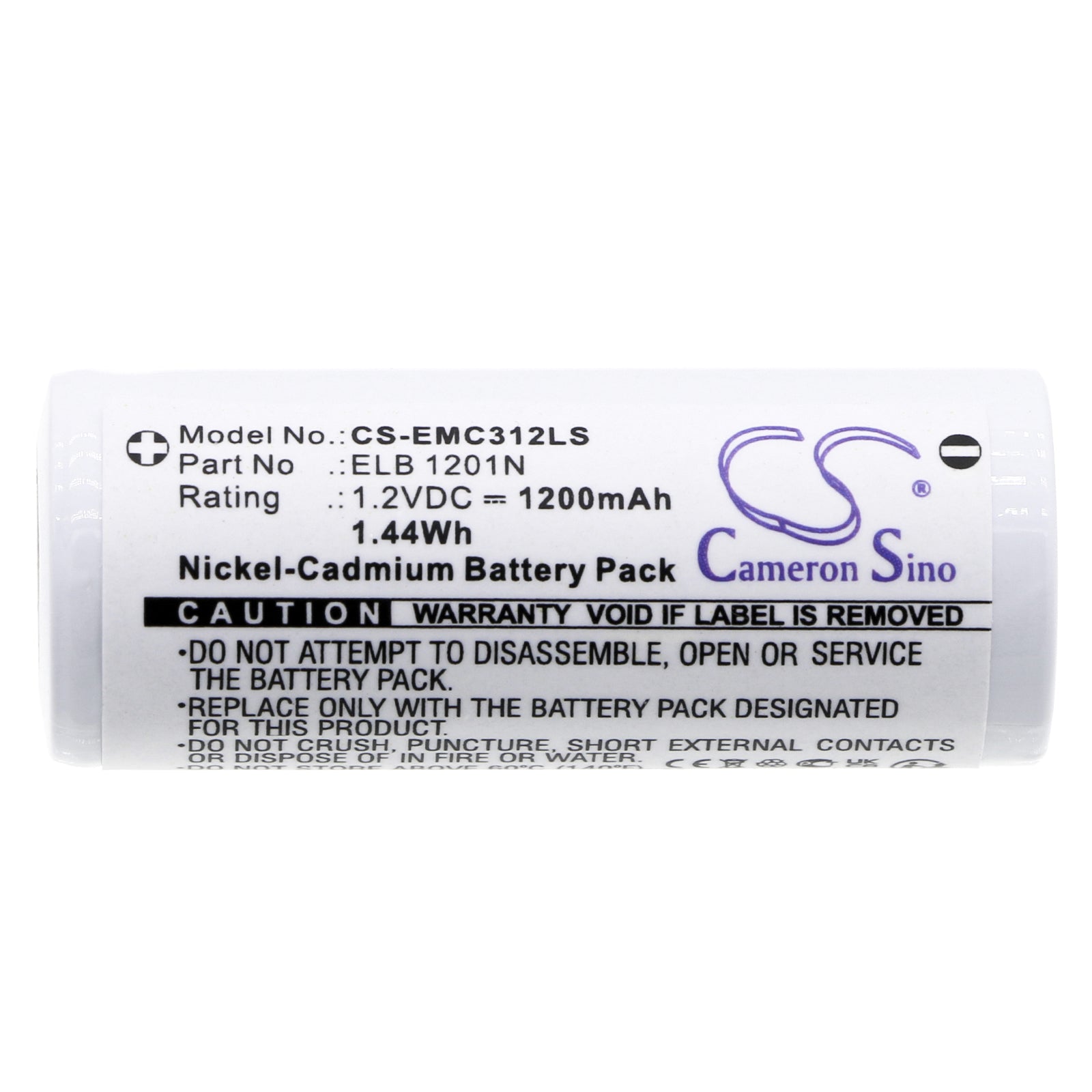 Ni-CD, Emergency Lighting Battery fits Lithonia Le S 1 R 120/277 El N, Le S 1 R 120/277 El N Sd, 1.2V, 1200mAh Emergency Lighting Cameron Sino Technology Limited