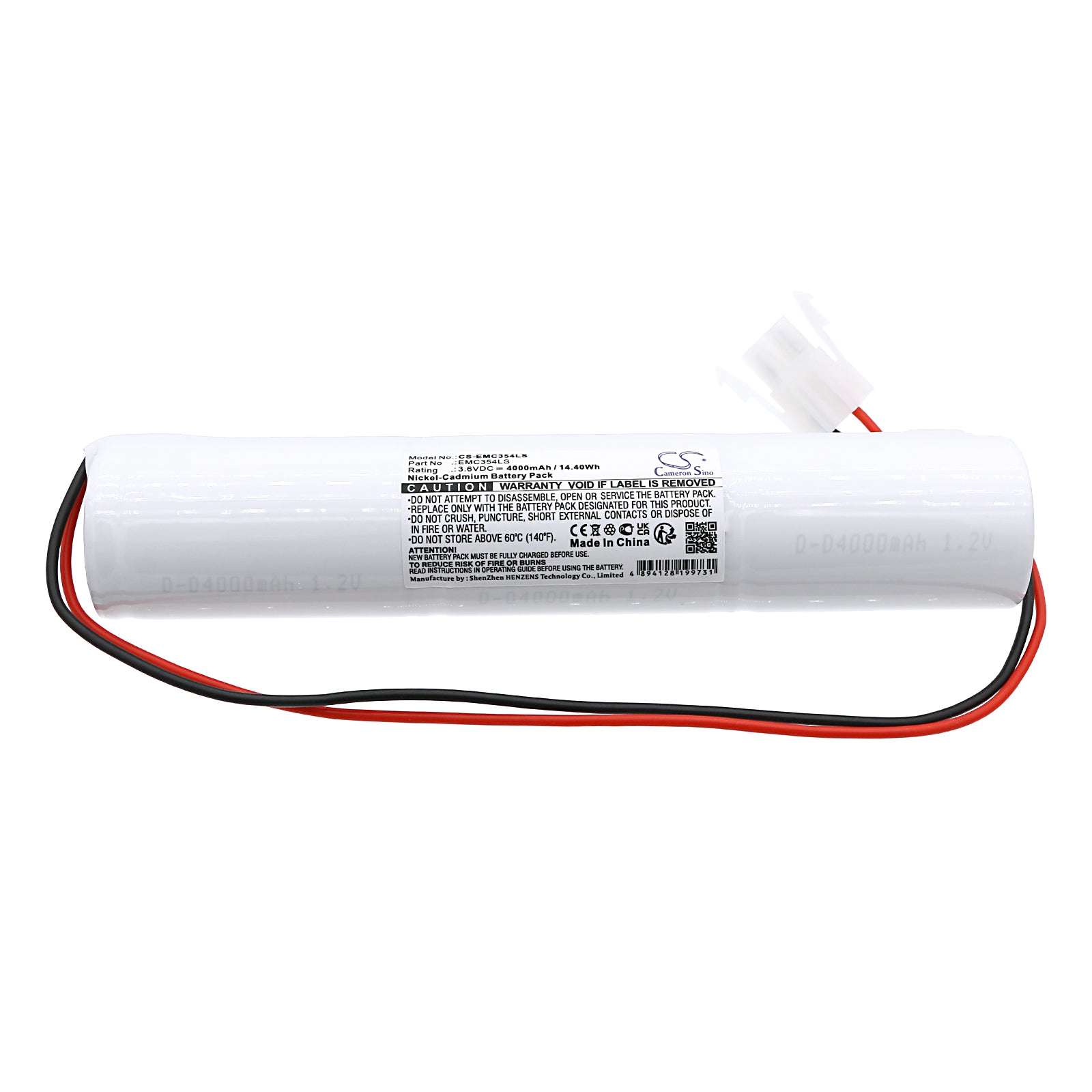 Emergency Lighting Battery 3.6V 4000mAh Ni-Cd Emergency Lighting Cameron Sino Technology Limited