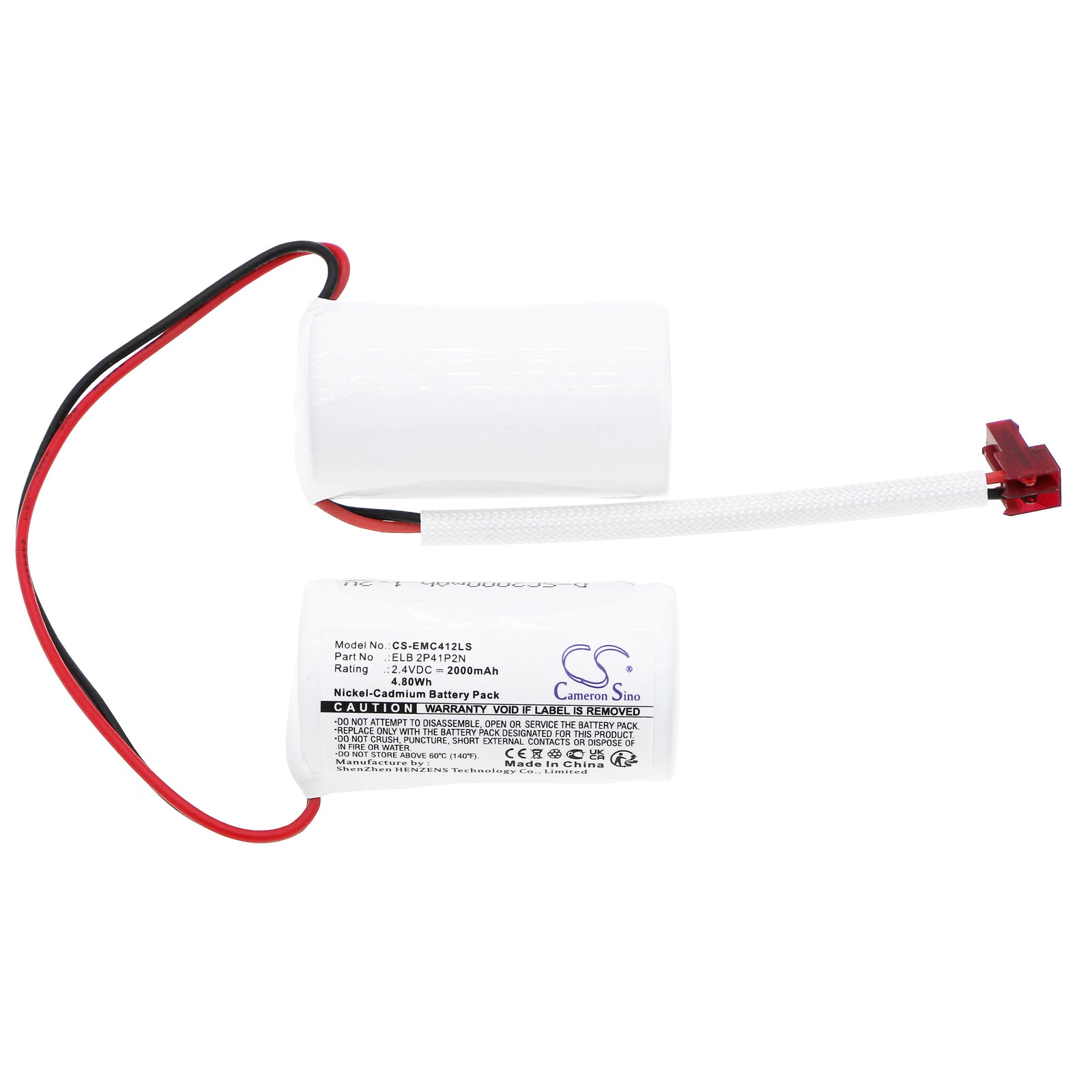 Ni-CD, Emergency Lighting Battery fits Lithonia Lqc 1 G El N, 2.4V, 2000mAh Emergency Lighting Cameron Sino Technology Limited