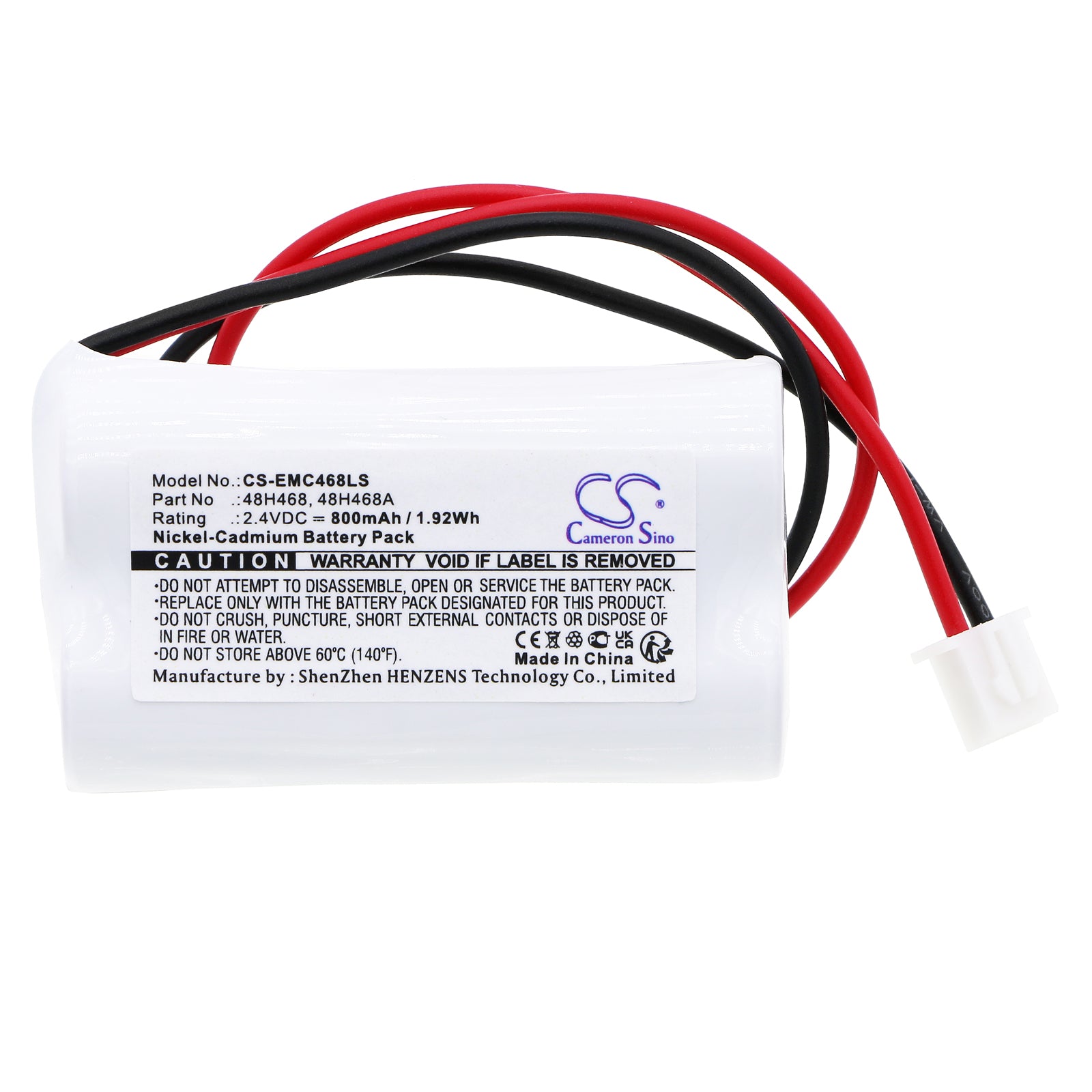 Ni-CD, Emergency Lighting Battery fits Lumapro 6cgl5, 2.4V, 800mAh Emergency Lighting Cameron Sino Technology Limited