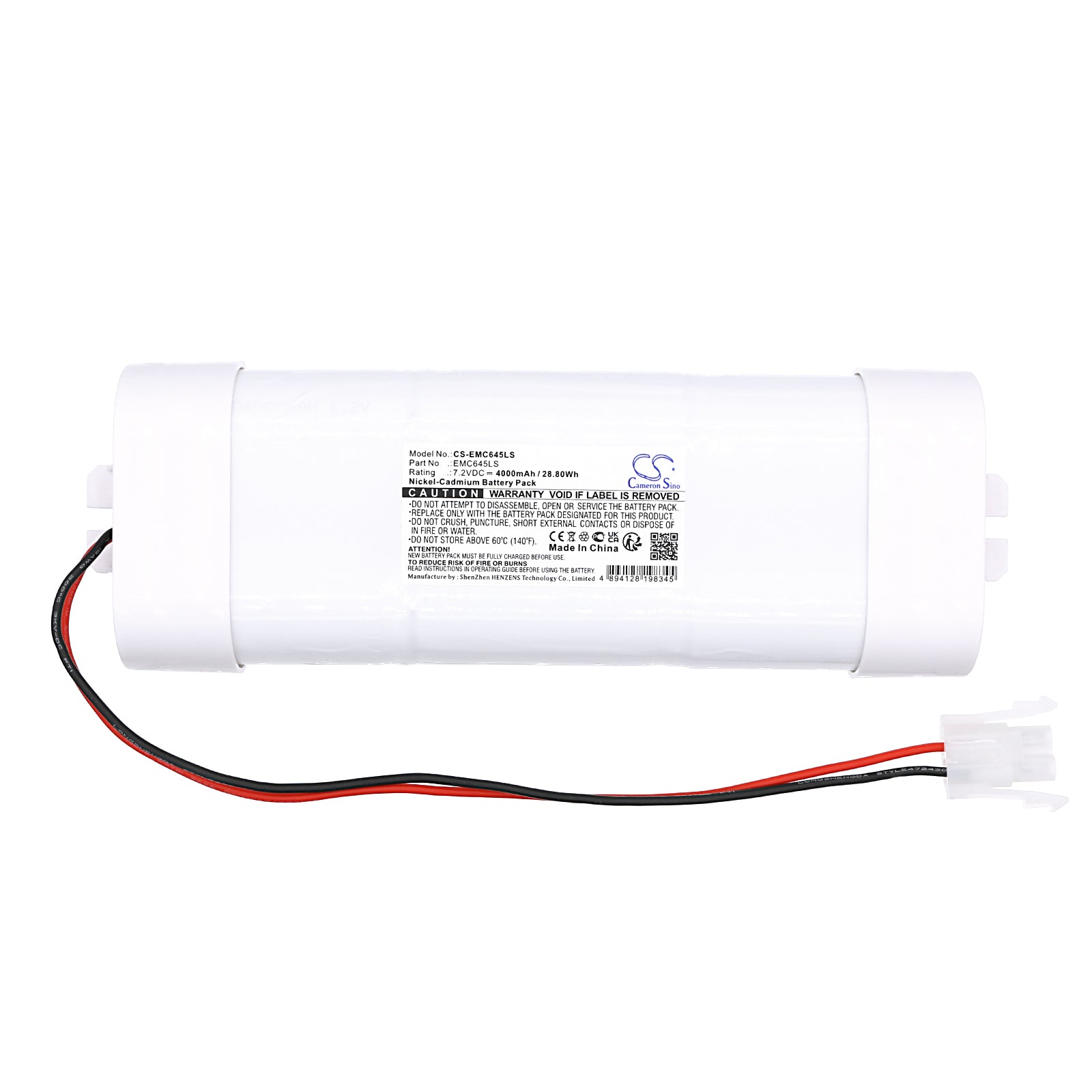 Ni-MH, Emergency Lighting Battery fits Cameron Sino Technologies, 7.2V, 4000mAh Emergency Lighting Cameron Sino Technology Limited