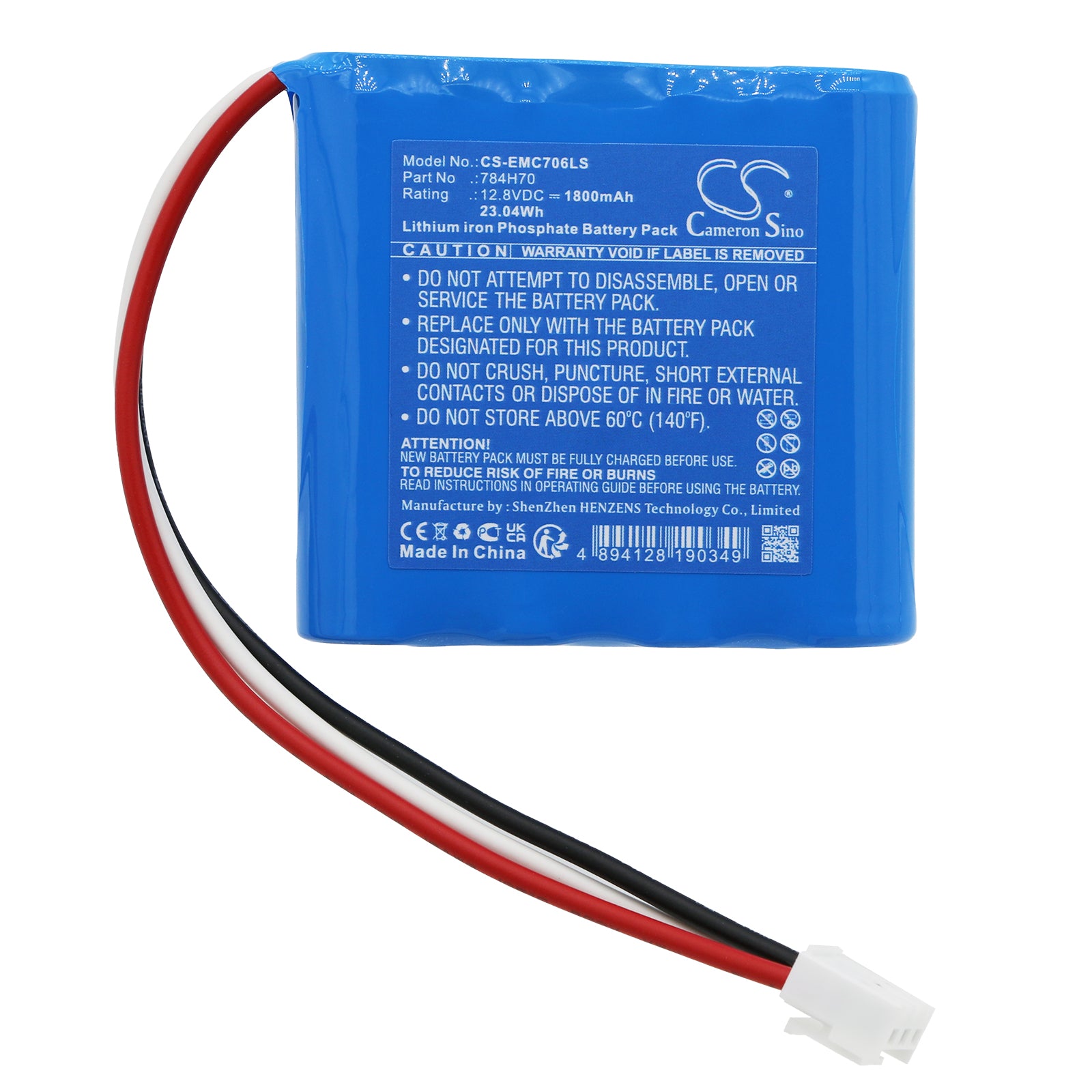 LiFePO4, Emergency Lighting Battery fits Dual-lite Dyn6i, 12.8V, 1800mAh Emergency Lighting Cameron Sino Technology Limited