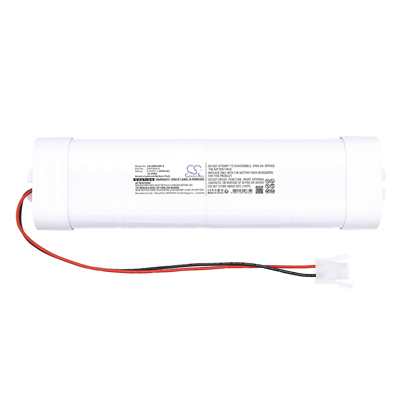 Ni-CD, Emergency Lighting Battery fits Cameron Sino Technologies, 9.6V, 4000mAh Emergency Lighting Cameron Sino Technology Limited