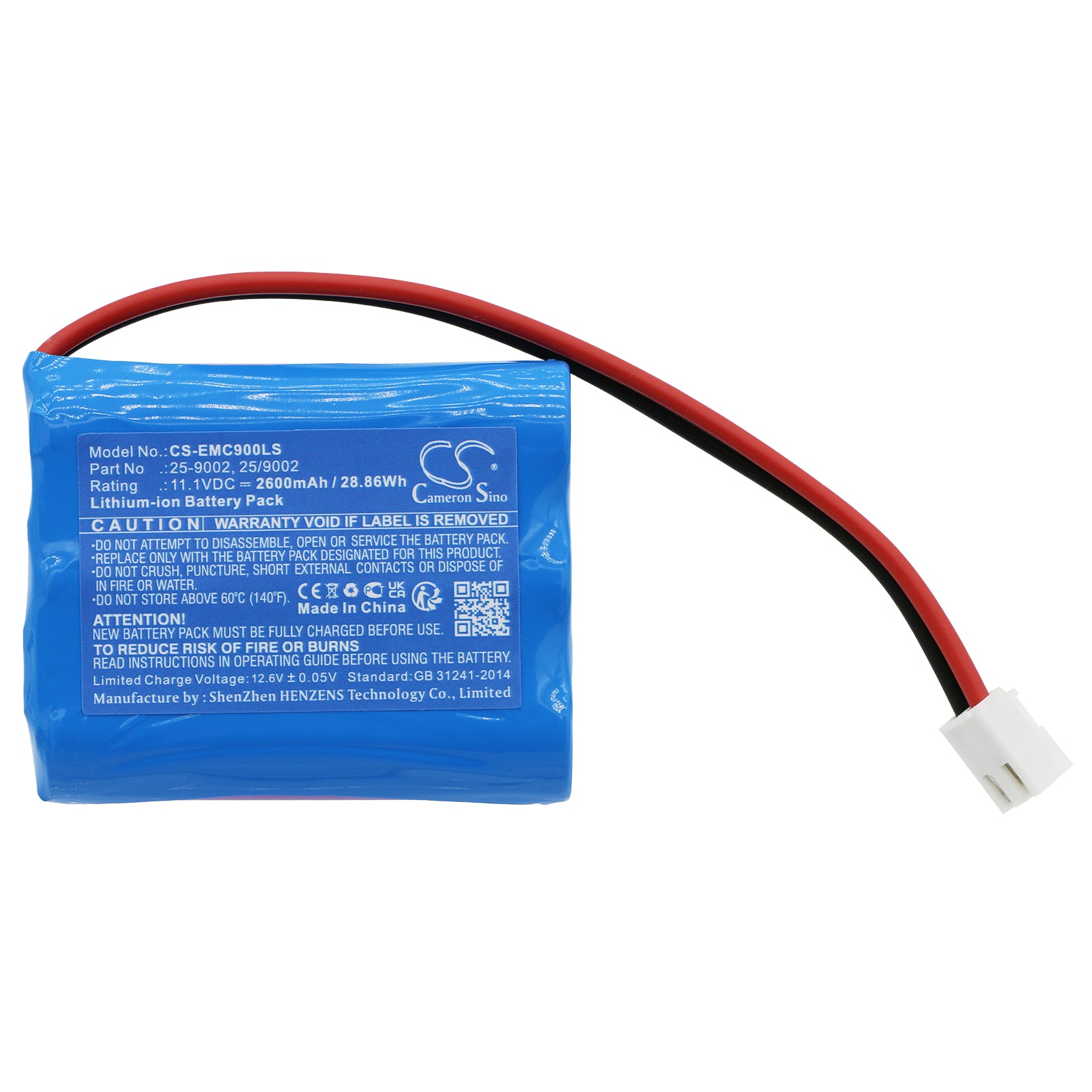 Li-ion, Emergency Lighting Battery fits Satco/nuvo Freedom Emergency Fixture ( 25, 11.1V, 2600mAh Emergency Lighting Cameron Sino Technology Limited