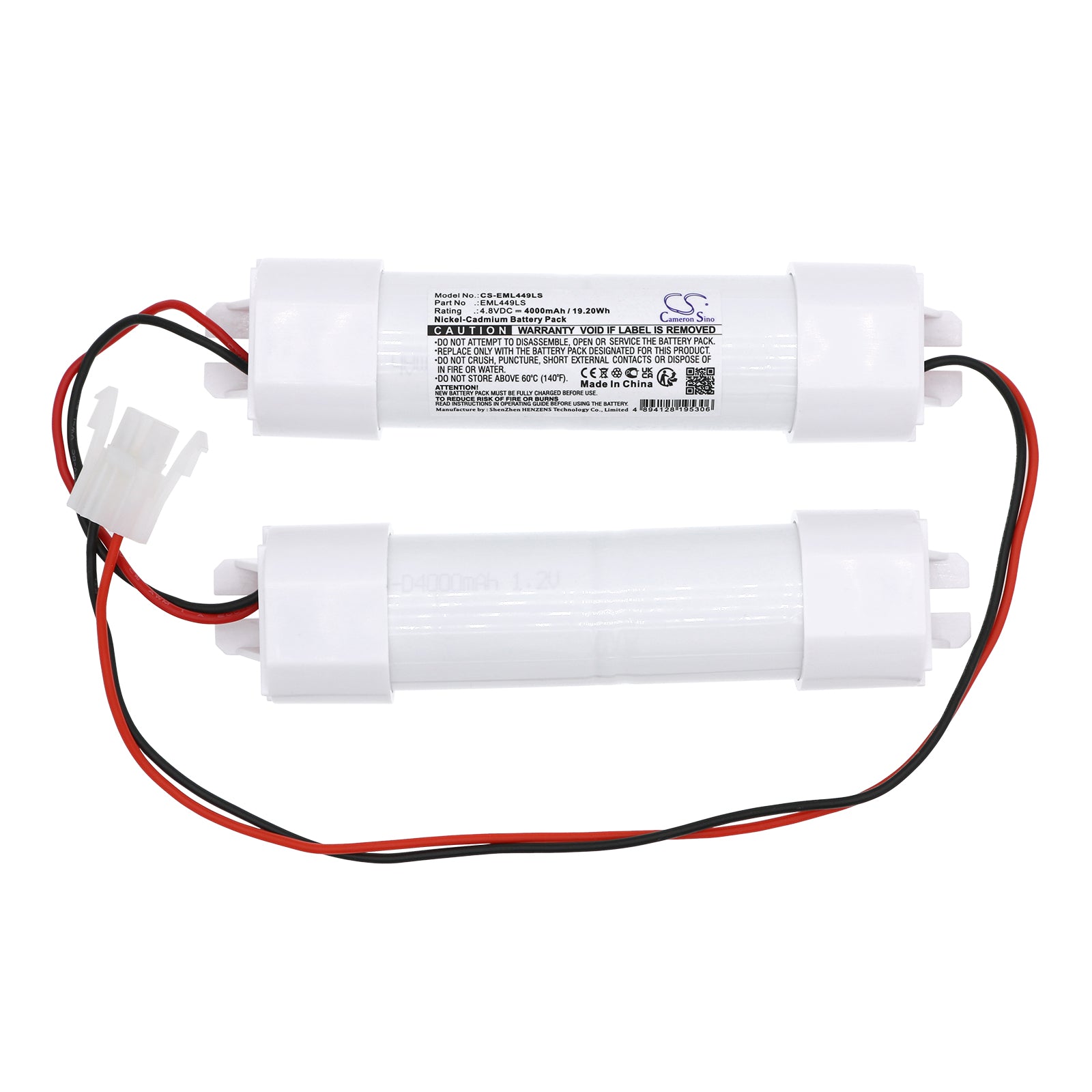 4.8V NiCD 4000mAh Battery For Emergency Lighting Emergency Lighting Cameron Sino Technology Limited