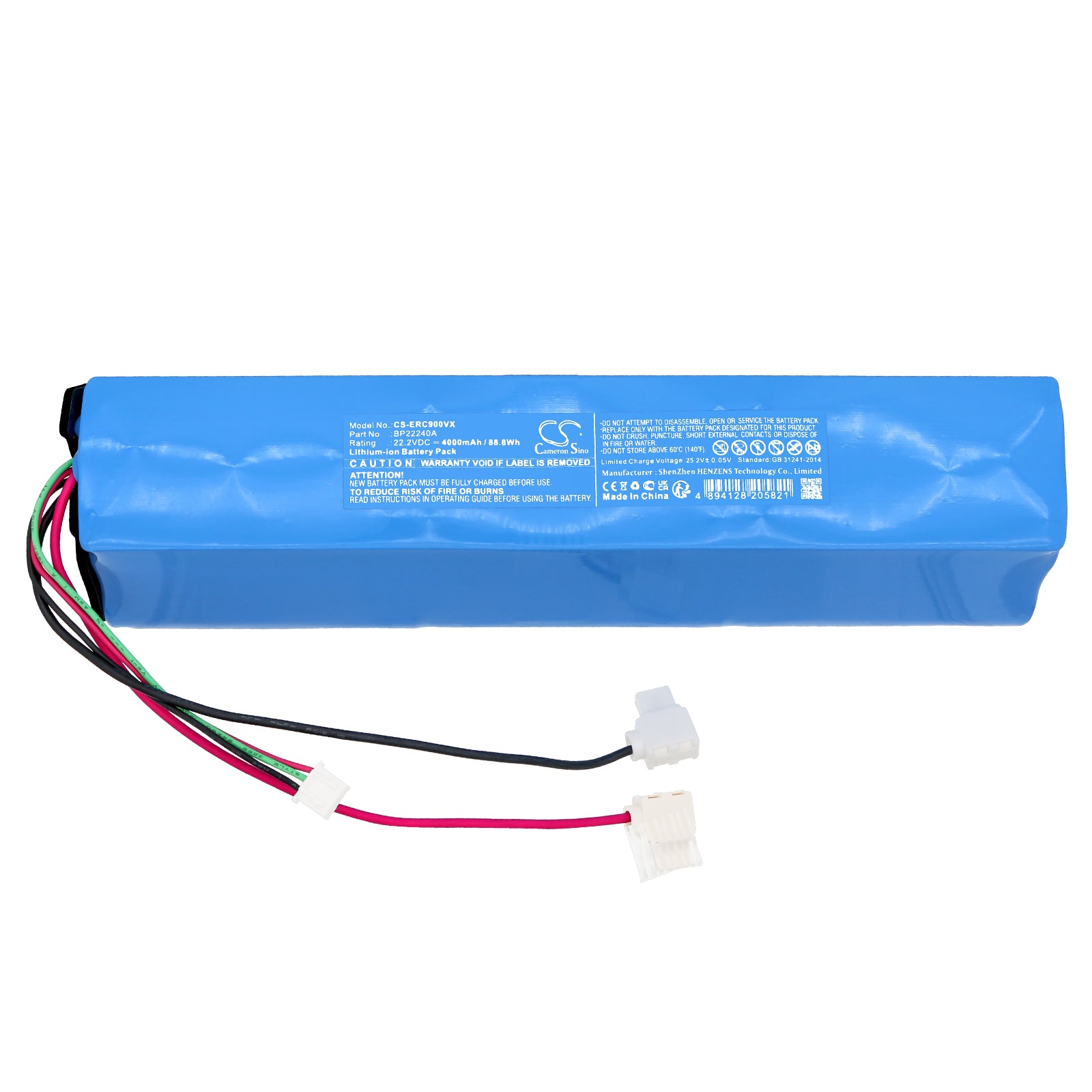 Li-ion, Vacuum Battery fits Media G4, T9, 22.2V, 4000mAh Vacuum Cameron Sino Technology Limited