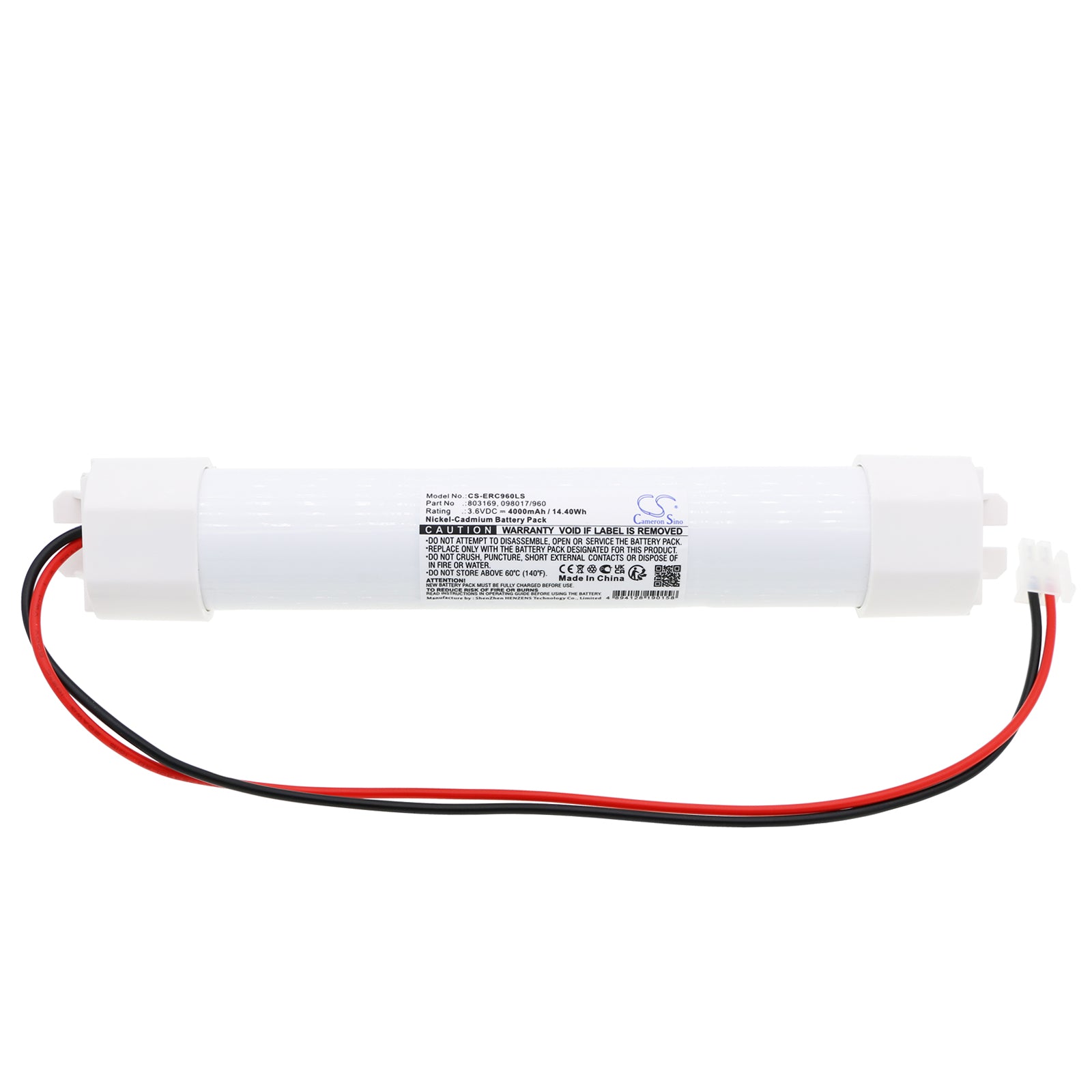Ni-CD, Emergency Lighting Battery fits Erc Combitronic Emergency Lighting, Lfe 03b, 3.6V, 4000mAh Emergency Lighting Cameron Sino Technology Limited