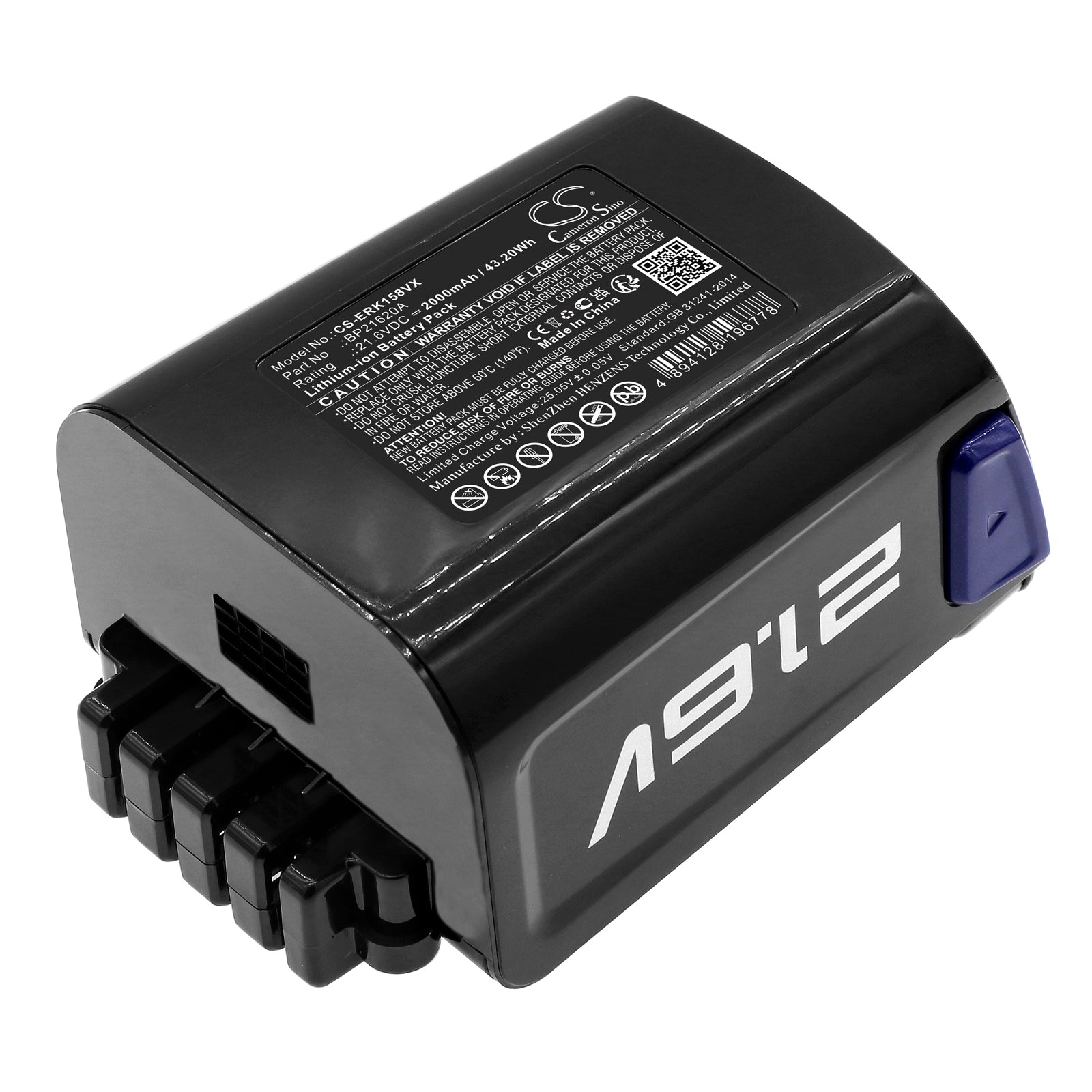 Li-ion, Vacuum Battery fits Media P3, P5 Pro, 21.6V, 2000mAh Vacuum Cameron Sino Technology Limited