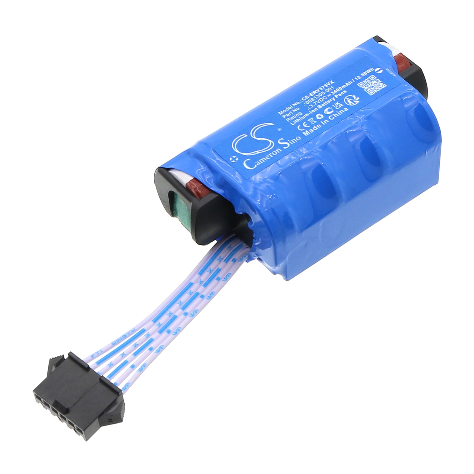 3.7V, Li-ion, 3400mAh, Battery fits Shark Cordless Rechargeable Hard Floor Sweeper V3700C, V3700C, 12.58Wh Vacuum Cameron Sino Technology Limited