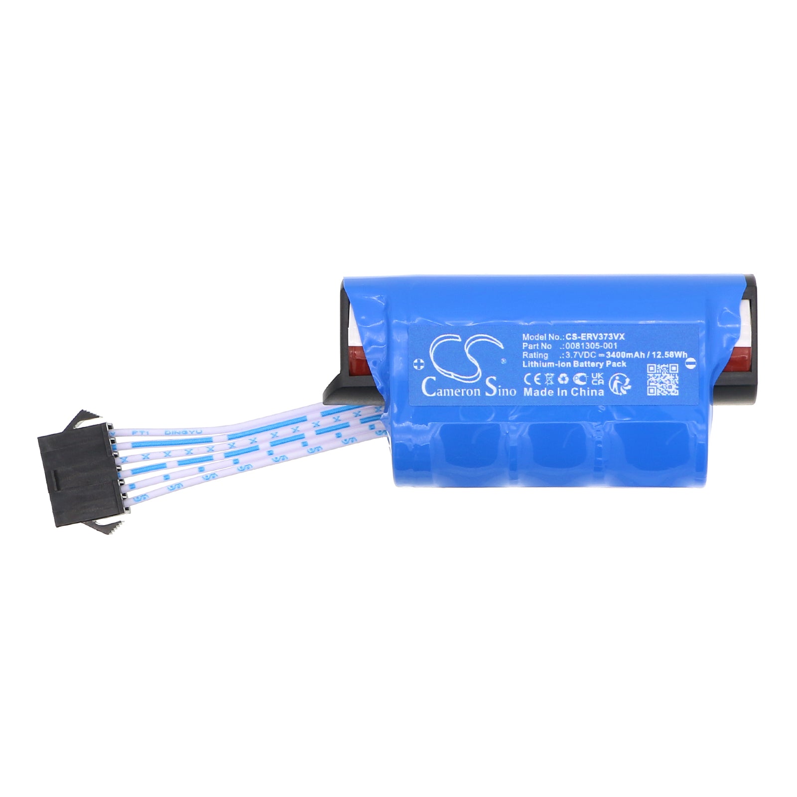 3.7V, Li-ion, 3400mAh, Battery fits Shark Cordless Rechargeable Hard Floor Sweeper V3700C, V3700C, 12.58Wh Vacuum Cameron Sino Technology Limited