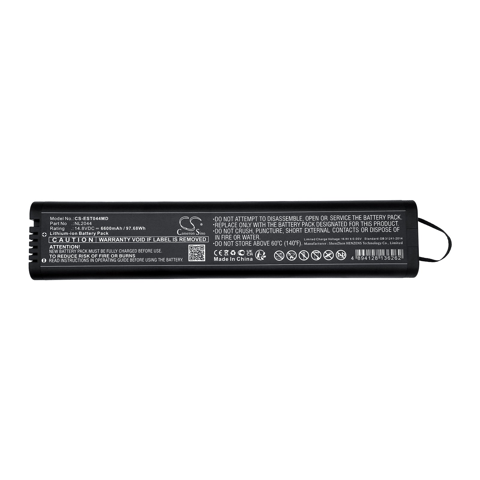 Li-ion, Medical Battery fits Esaote Mylab One, Mylab One Vet, 14.8V, 6600mAh Medical Cameron Sino Technology Limited