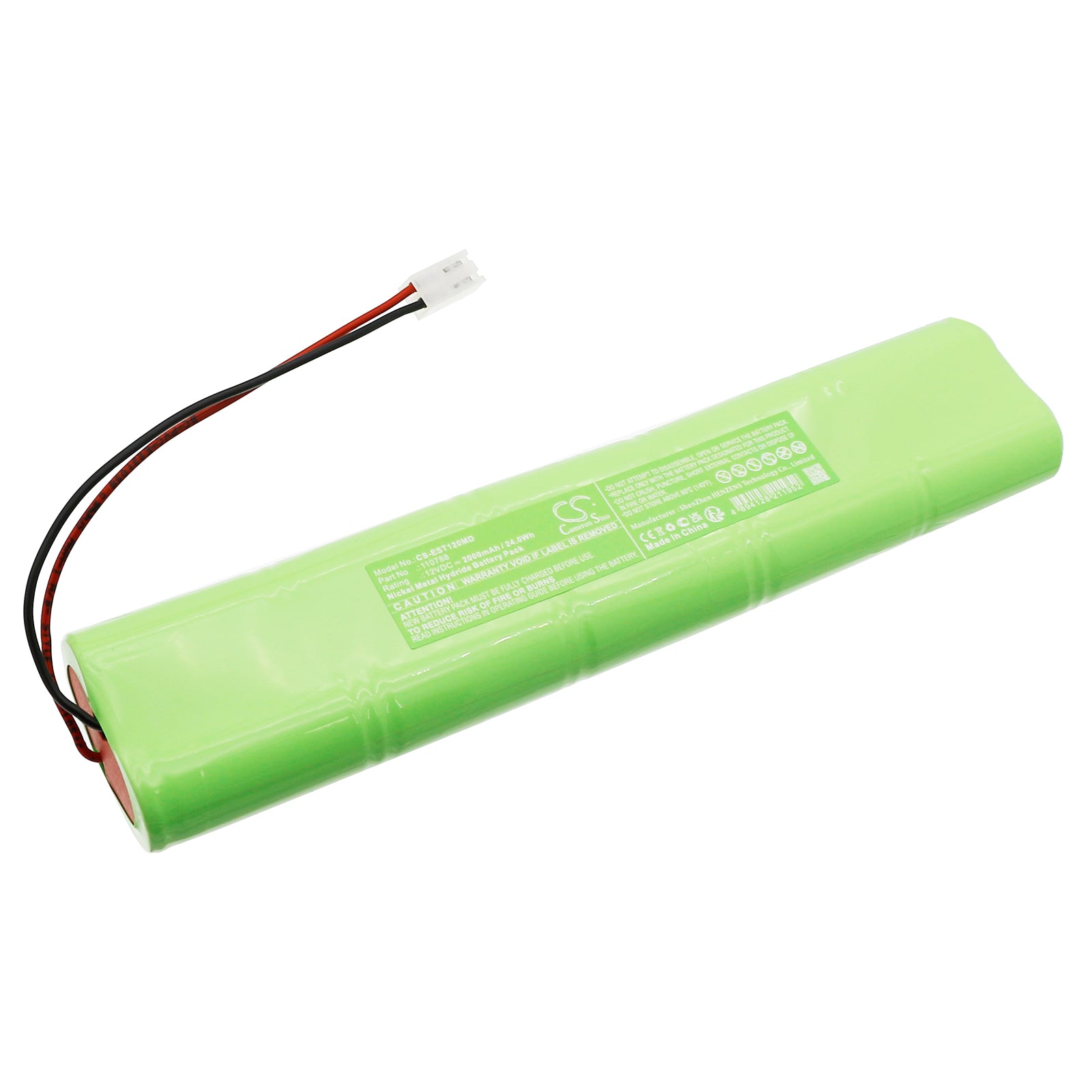 12V, Ni-MH, 2000mAh, Battery fits Esaote ECG Personal 120, 24Wh Medical Cameron Sino Technology Limited