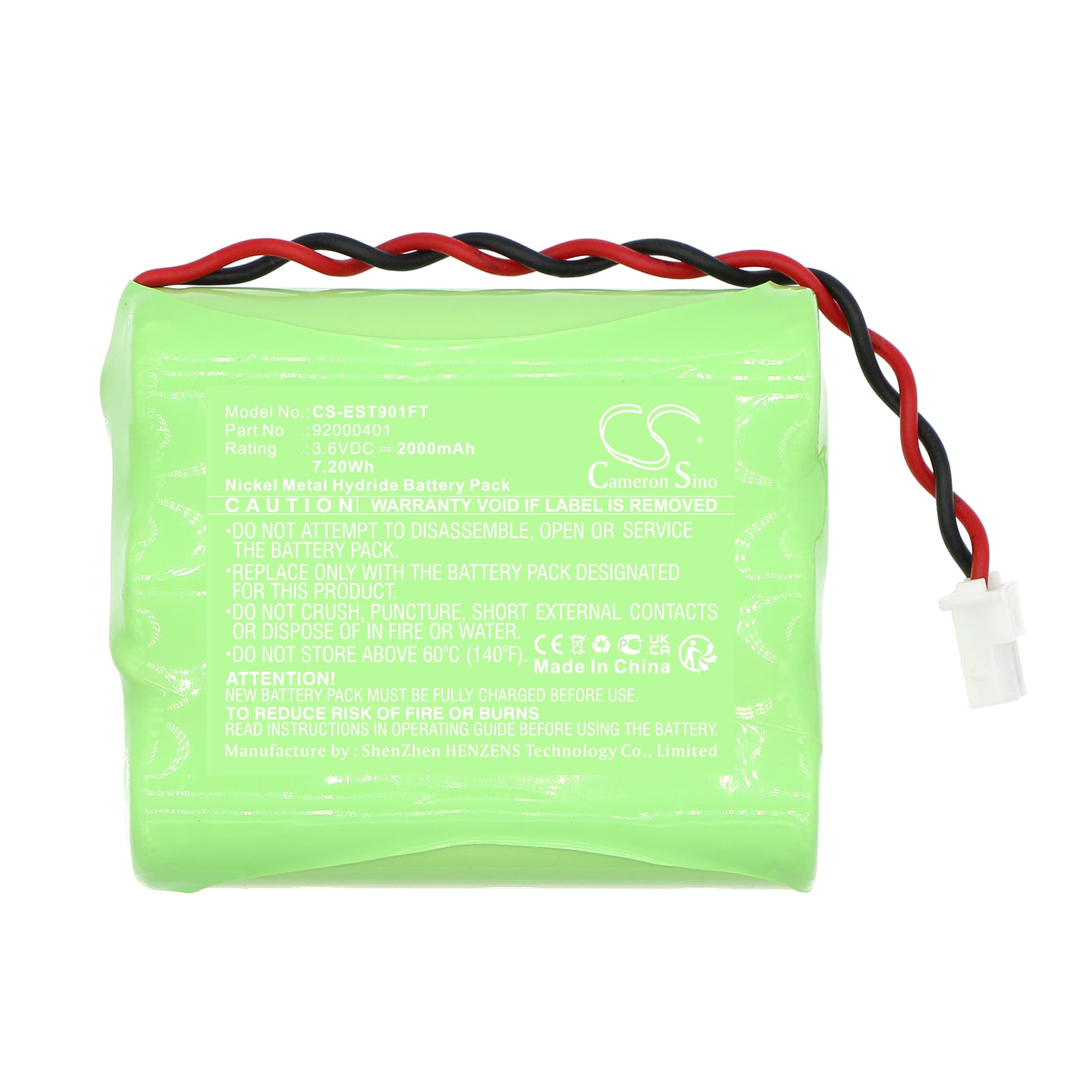 Ni-MH, Solar Battery Battery fits Esotec 101100, 901021, 3.6V, 2000mAh Solar Battery Cameron Sino Technology Limited