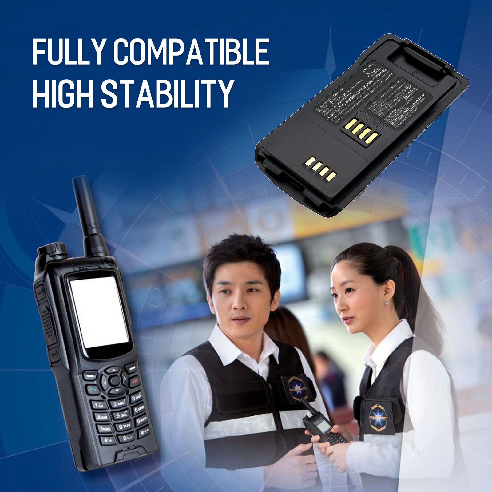 3.7V, Li-ion, 2200mAh, Battery fits EADS THR8, 8.14Wh Two-Way Radio Cameron Sino Technology Limited