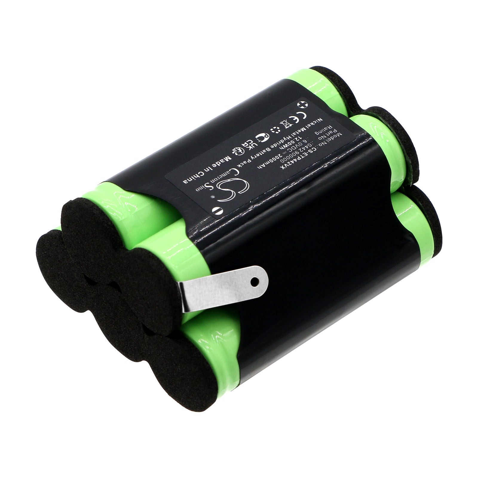 Ni-MH, Vacuum Battery fits Eta 0442 Verto, 6.0V, 2000mAh Vacuum Cameron Sino Technology Limited
